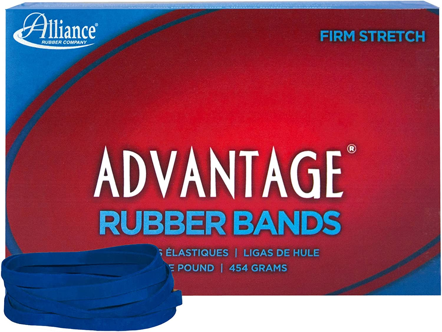 Alliance Rubber 54645 Advantage Rubber Bands Size #64, 1 Lb Box Contains Approx. 300 Bands (3 1/2