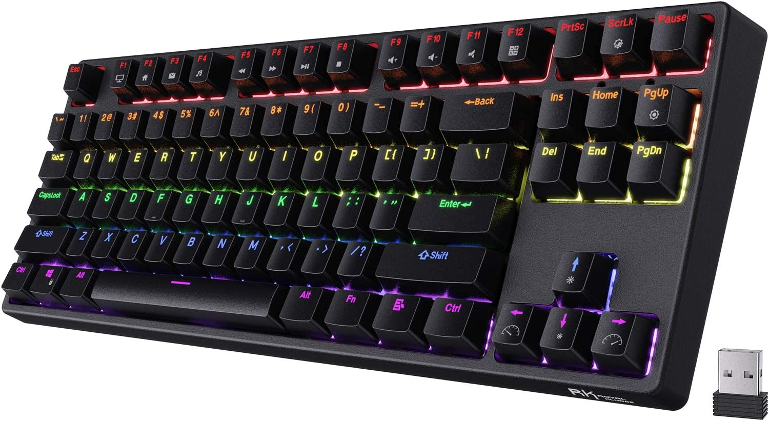 RK87 Sink87G RGB Wireless TKL Mechanical Gaming Keyboard, 87 Keys