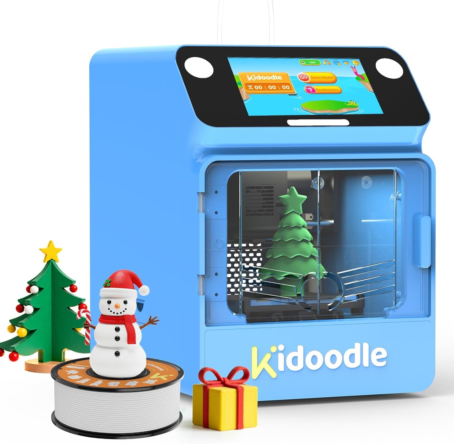Kidoodle 3D Printer for Kids - Toy 3D Printers, Huge Toy Library Weekly Update, Wi-Fi & App Control, up to 600Mm/S Faster Printing Speed, Mini 3D Printer Kids, Safe for Children, Easy to Use