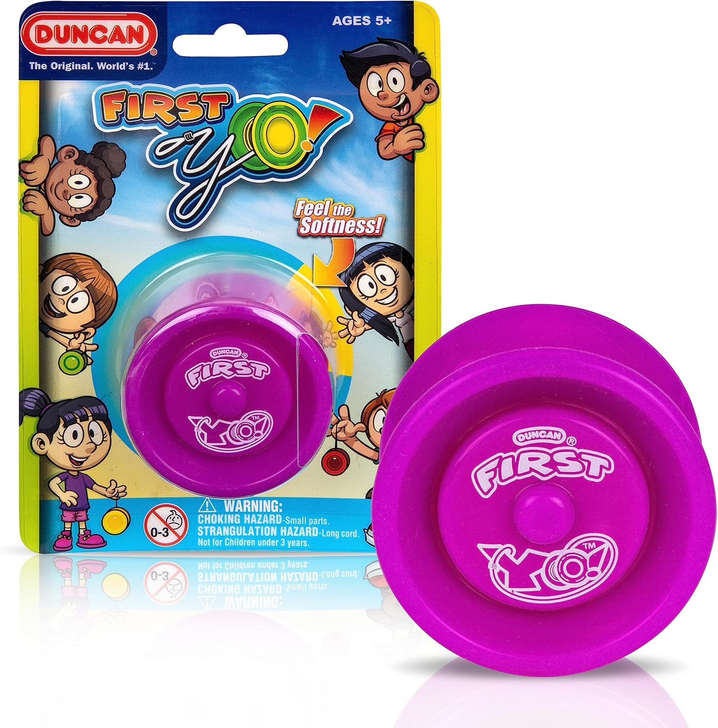 Toys First Yo! - Best Beginner Yo-Yo for Kids, Responsive Yo Yo, Yoyo Toy - Purple/Yellow
