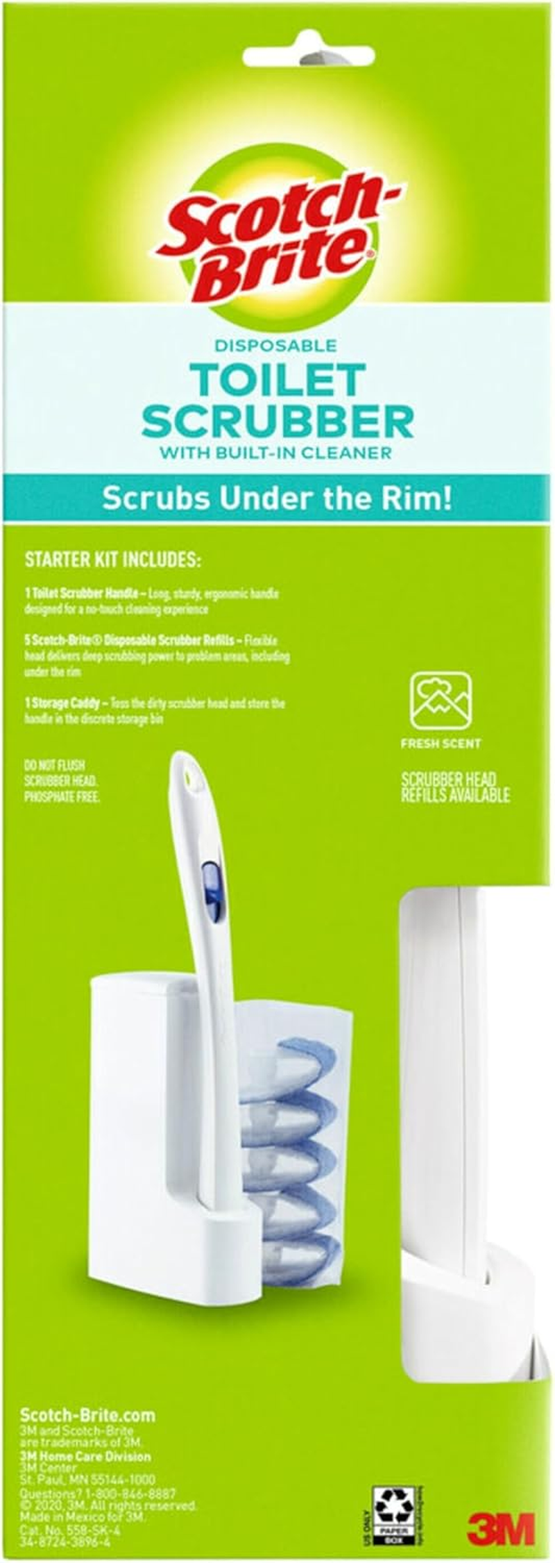 Scotch-Brite Disposable Toilet Scrubber Starter Kit – Includes 1-Handle with ... - Picture 10 of 14