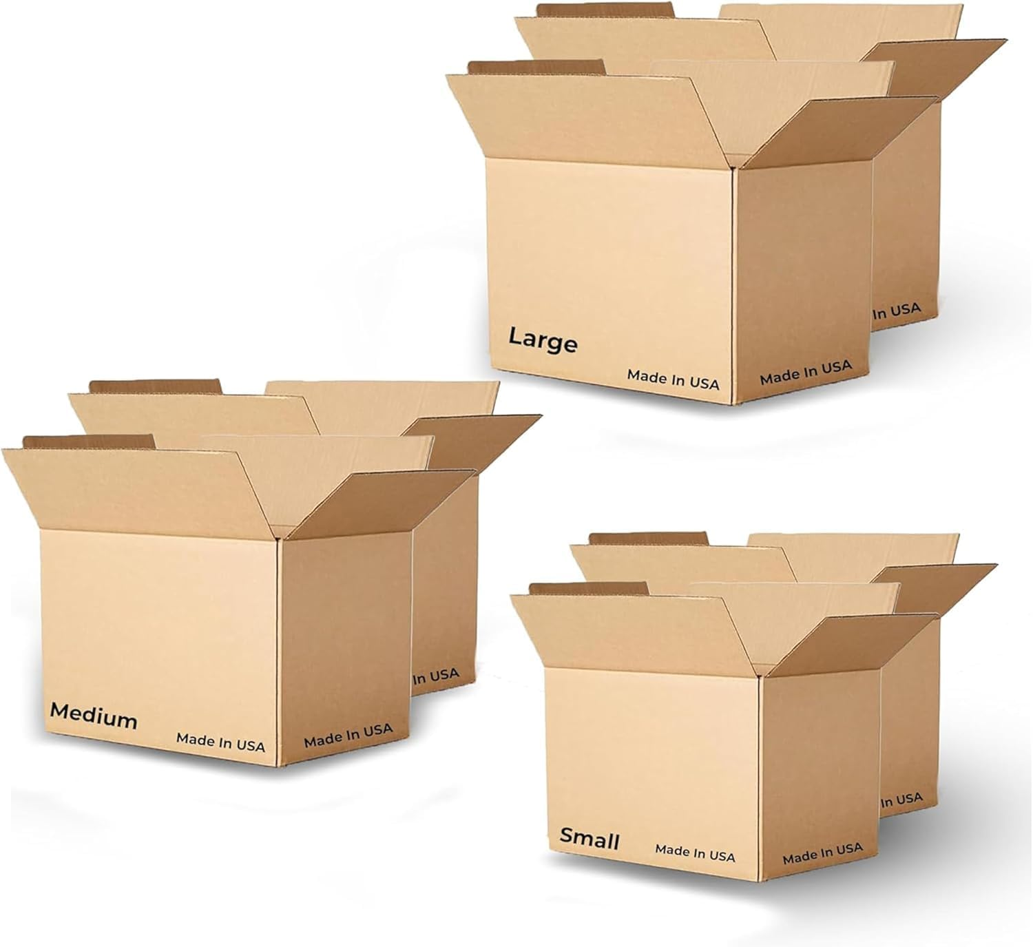 6 Pack Sturdy Cardboard Moving Boxes 12X12X12 – Durable Shipping, Packing, and Small Storage Boxes for Long-Distance Moves – Versatile Moving Supplies for Packing and Shipping Needs