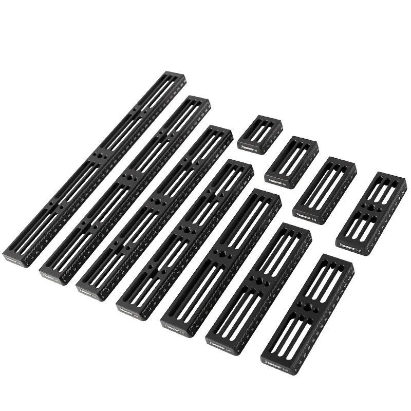 Angeleye black bar dovetail VIXEN standard 60/80/100/120/150/180/220/260/310/360/400mm with scale and size