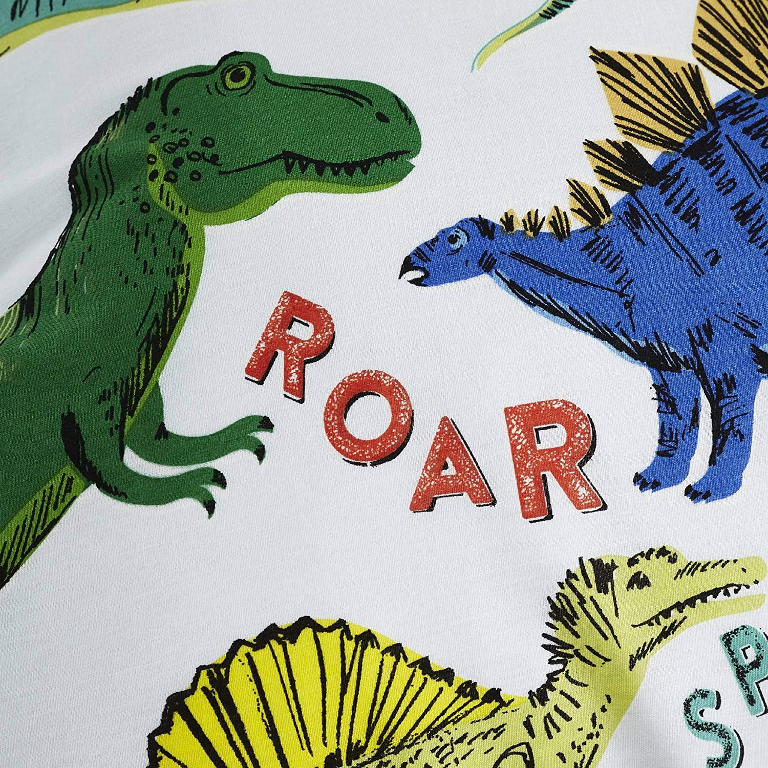 Childrens Boys Girls Dinosaur Park Jurassic T-Rex Dino Green Reversible UK Si... - Picture 8 of 9