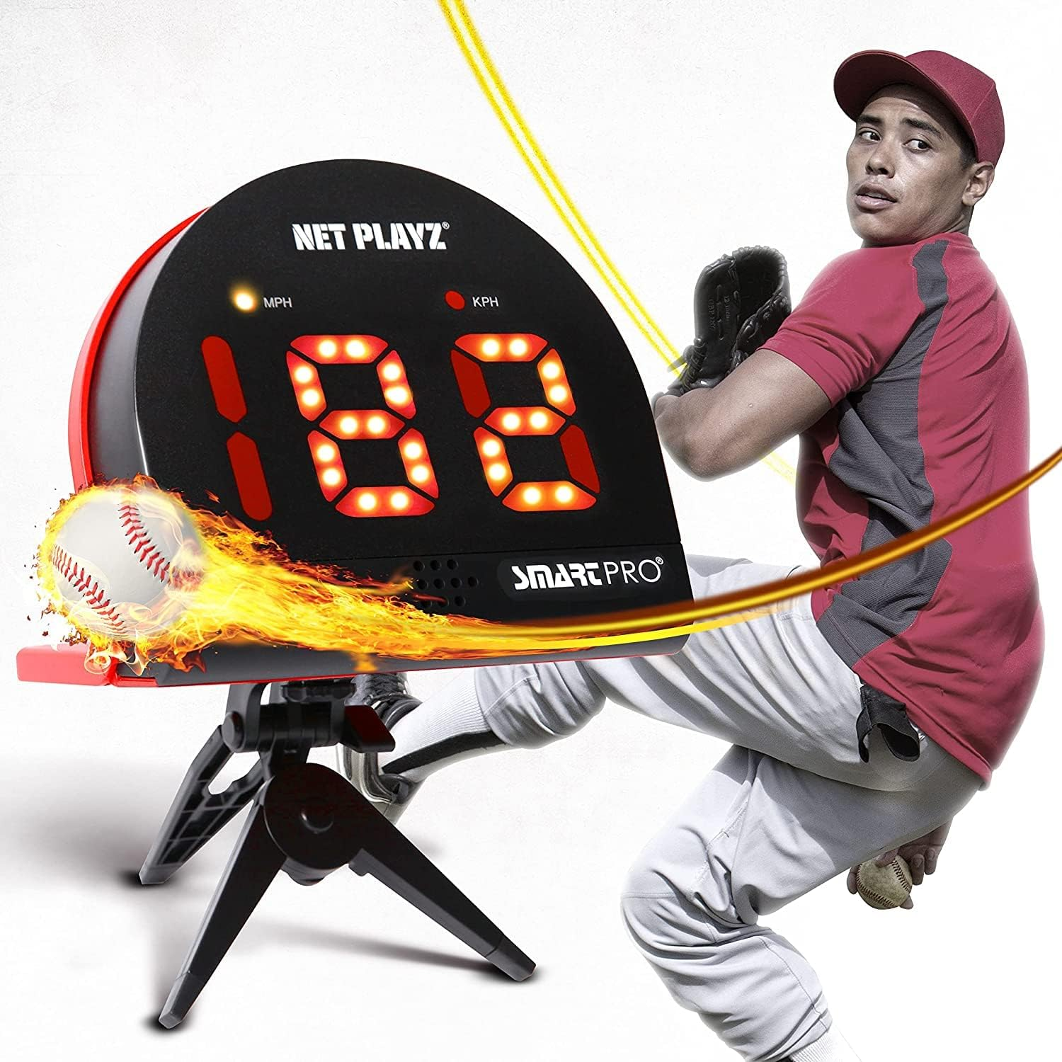 Baseball Radar Guns Speed Sensors (Hands-Free) Pitch Training Aids, High-Tech Gadget & Gear