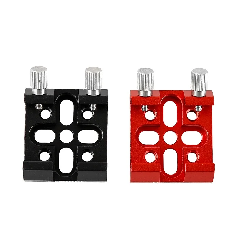 Flat Base Finder Scope Bracket Mount Dovetail Clamp for Astro Telescope Finder Plate Red/Black for Choice