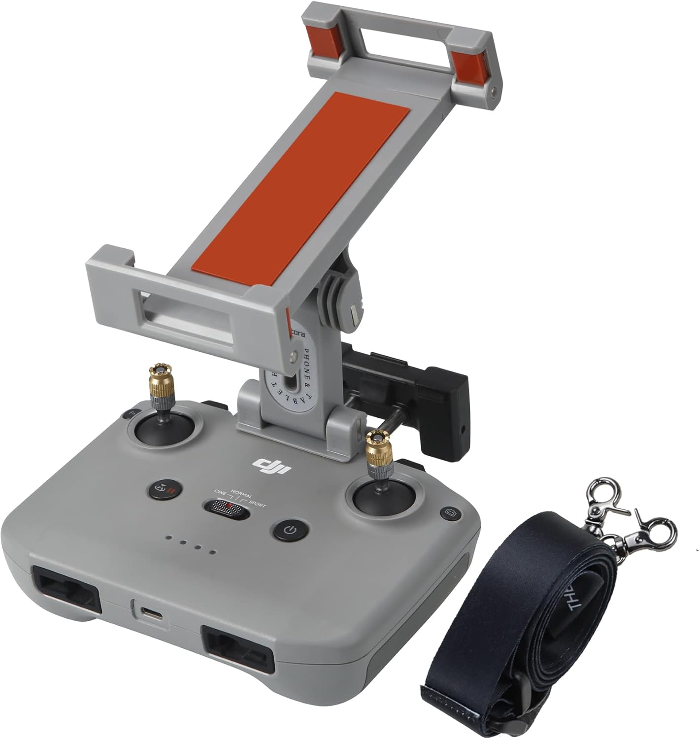 RC-N1 N2 N3 N1C Remote Controller 4.7-12.9 Inch Tablet Holder Mount for DJI Neo, Air 3S/3/2S/2,Mavic 3 Classic,Mini 4K/3/4 Pro,Mini 2/2 SE Drone,Extended Control Phone Clip with Lanyard