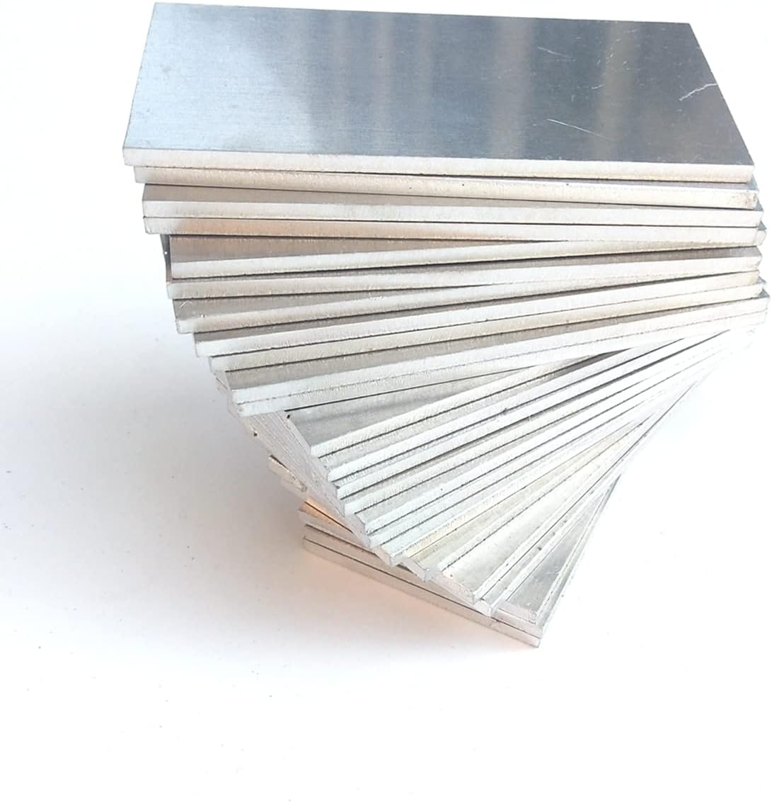 Welding Coupons Practice Aluminum Welding Coupons - 5052 Aluminum - 2" X 4" - 24Tablets-Very Suitable- Practice and Training for MIG, TIG, Stick, Arc, Gas and Brazing.Coupons