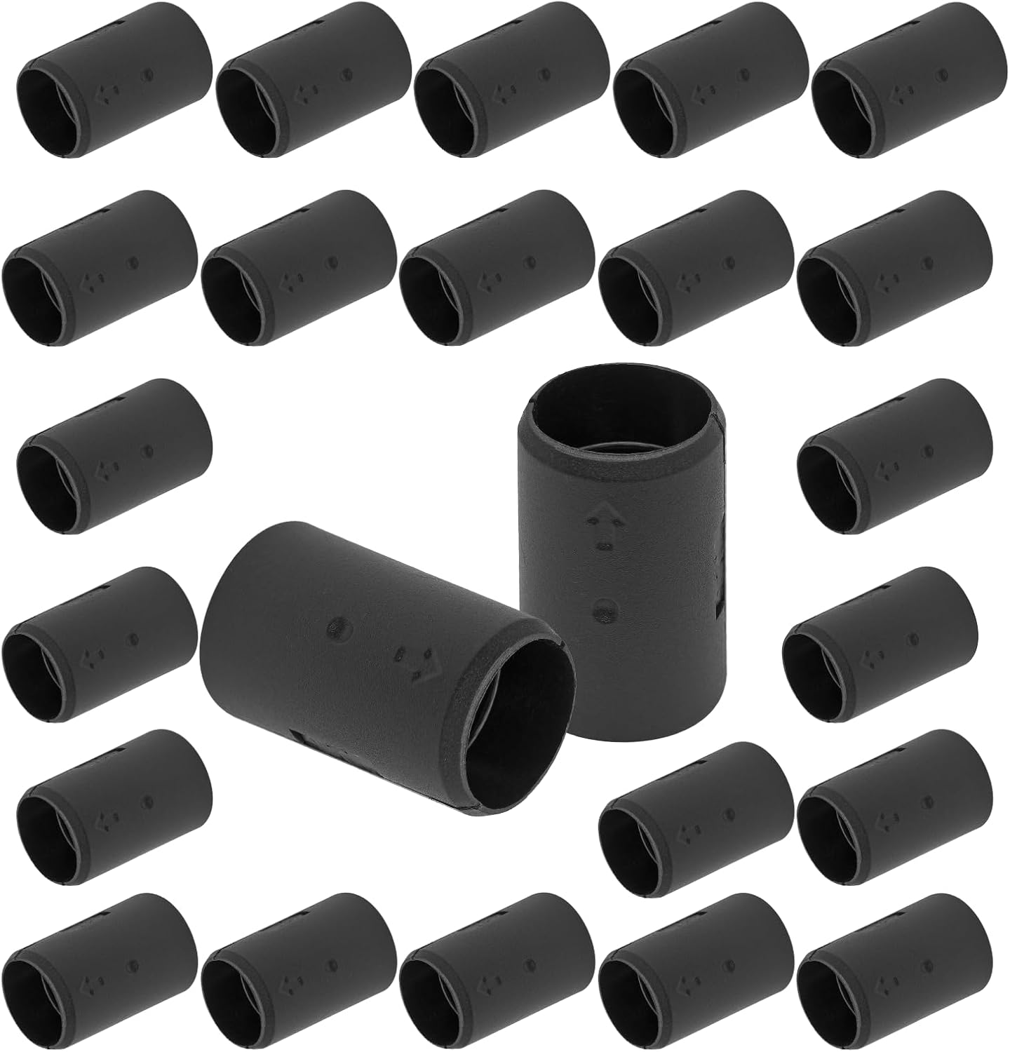 Luomorgo 24 Pcs 3/4 Inch Wire Shelf Clips, Plastic Shelf Lock Clips for 3/4