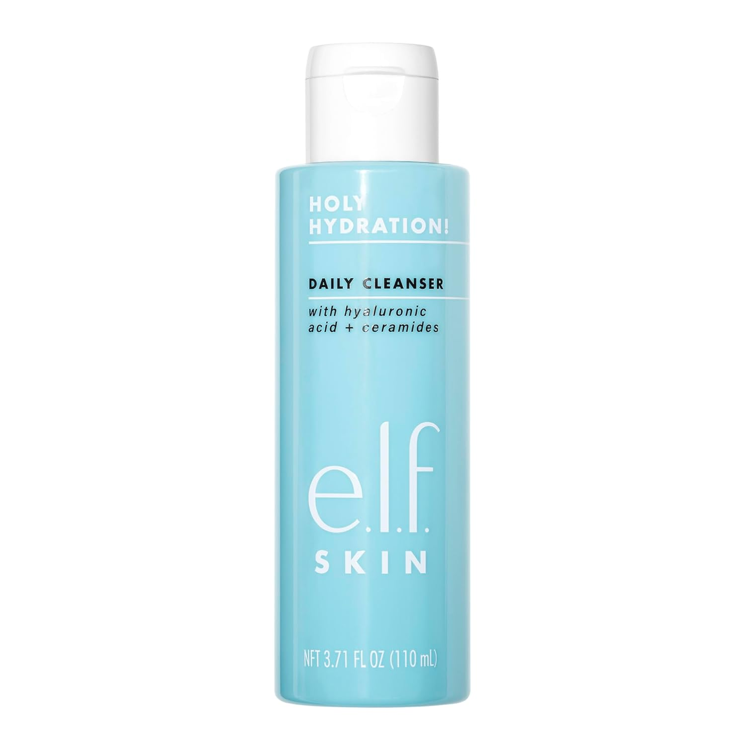 E.L.F. SKIN Holy Hydration! Daily Cleanser, Face Cleanser for Washing Away Excess Oil, Impurities & Makeup, Made with Hyaluronic Acid, Vegan & Cruelty-Free