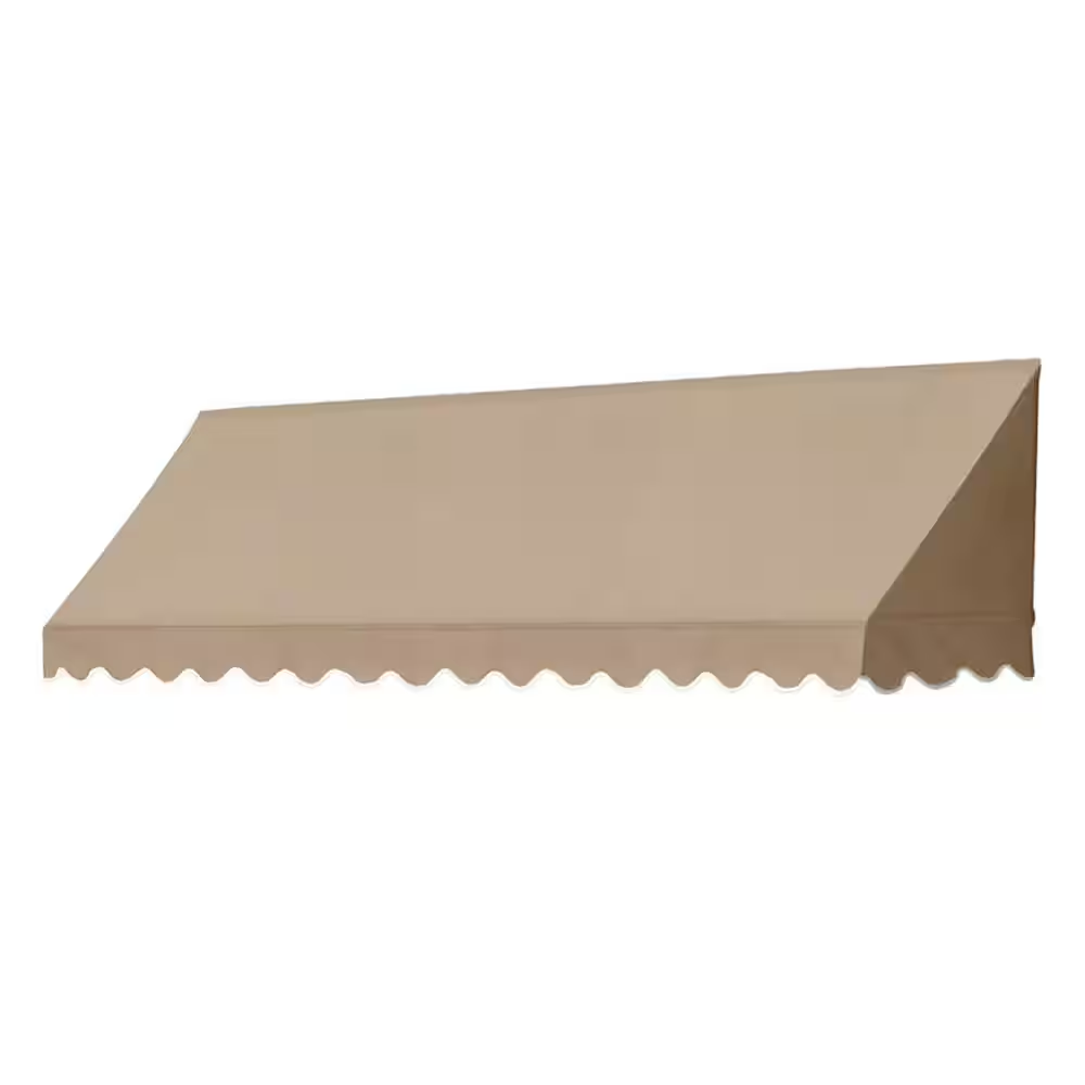 8 Ft. Traditional Manually Retractable Awning (26.5 In. Projection) in Sand