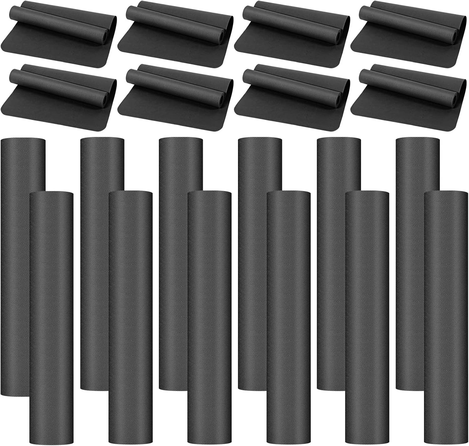 10 Pack Yoga Mats Bulk, 68'' X 24'' X 4Mm Thick Yoga Mats for Kids and Adult Gym Mats Bundle Latex Free Exercise Mats with Non Slip Texture for Outdoor Yoga, Pilates or Workout