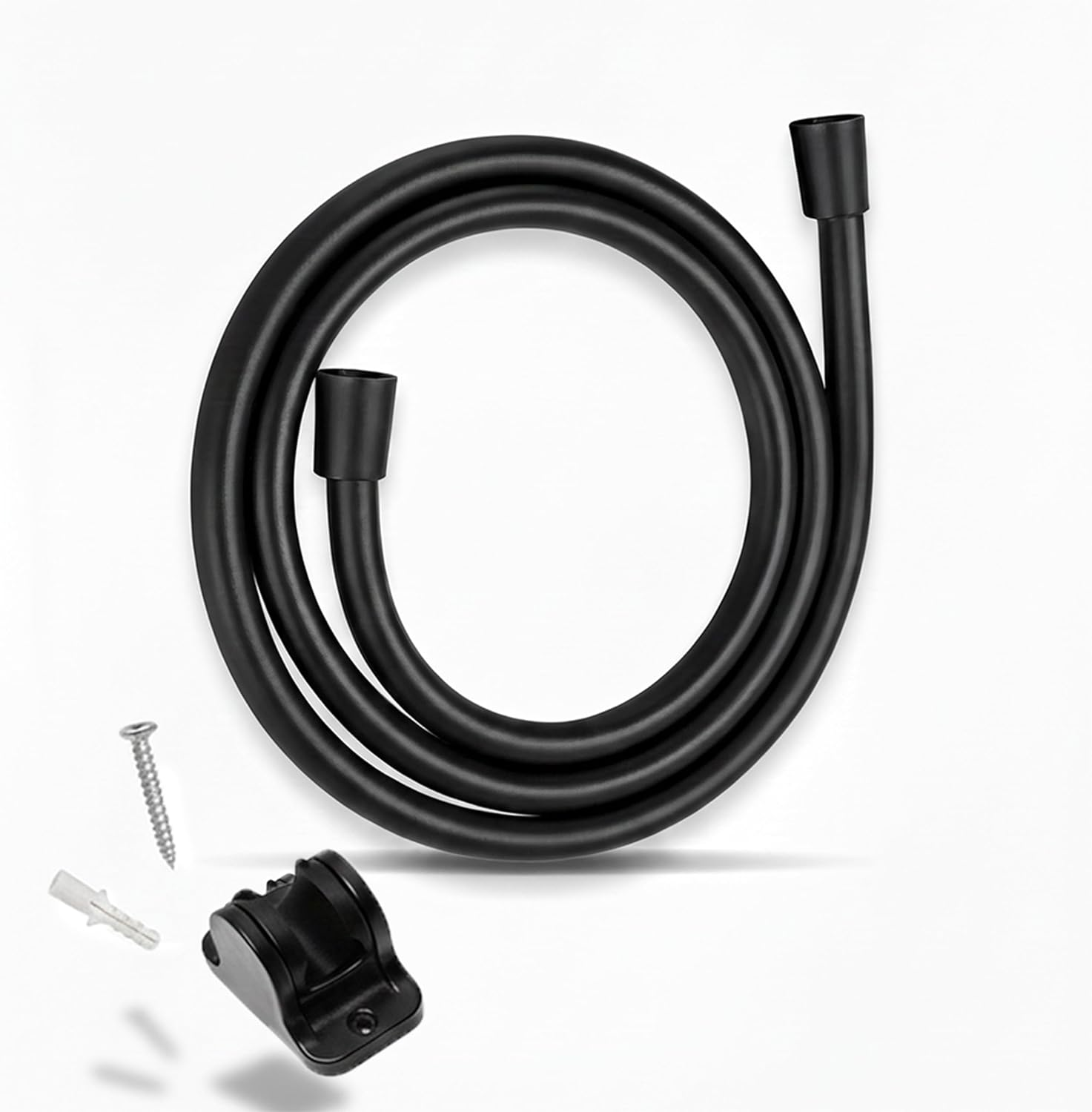 Flessibile Doccia 150 Cm Universale in PVC – Tubo Doccia Antipiega Con Giunti Rinforzati E Kit Accessori – Installazione Facile E Compatibile Con Tutti I Doccini Standard