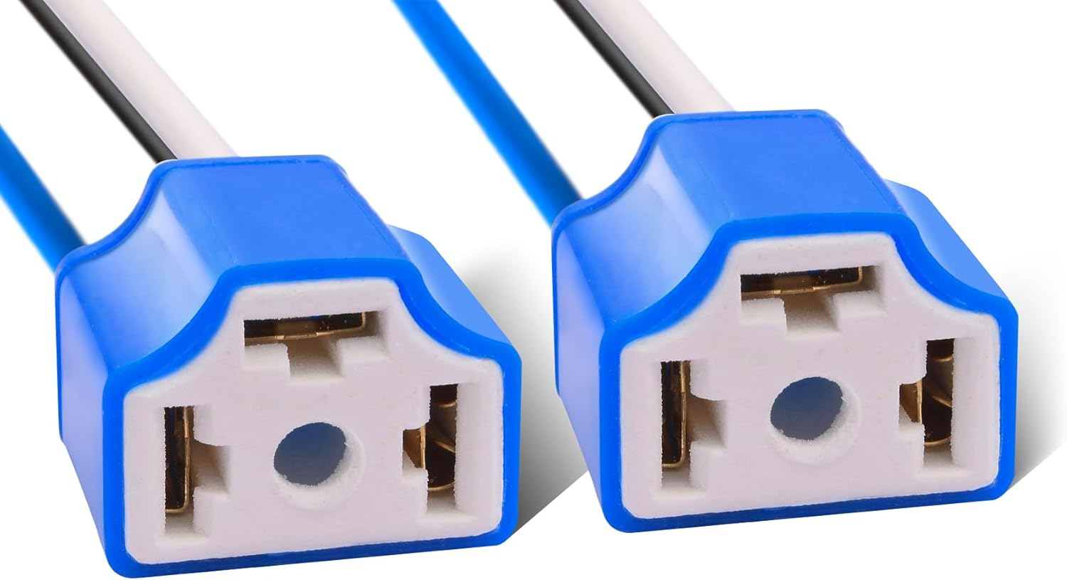 H4 Pigtail Socket Wiring Harness Headlight Plug Heavy Duty14Awg Ceramic 