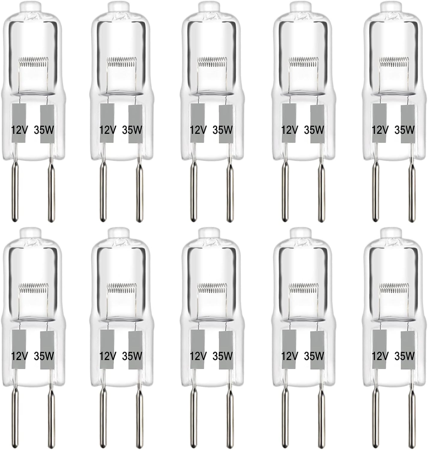 SCNNC G6.35 Halogen Light Bulbs 2 Pin 12V 35W Dimmable GY6.35 390LM