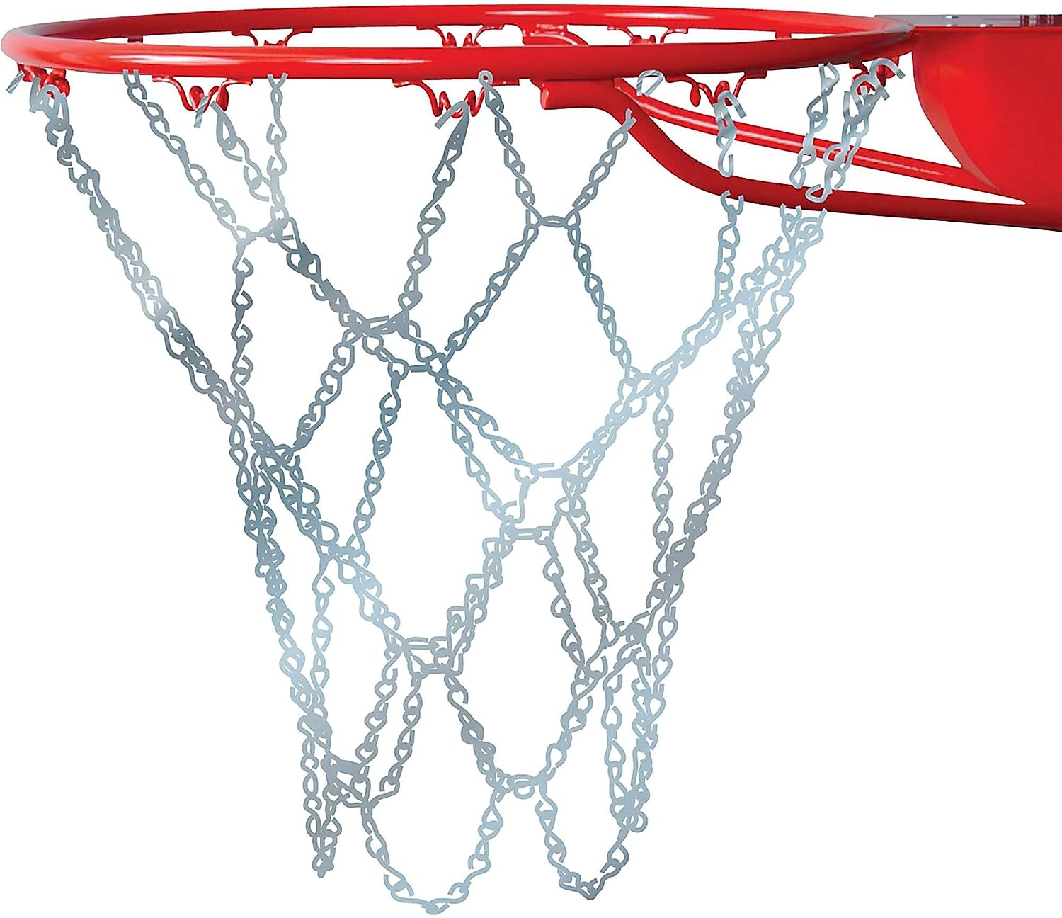 Basketball Net, Steel Chain (Silver, 21-Inch)