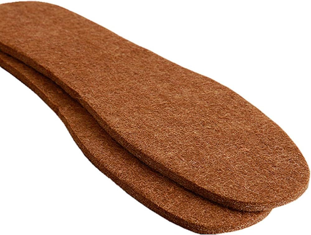 Alpaca Wool Felt Insoles Warm Winter Shoe Boot Insert Women Size 6