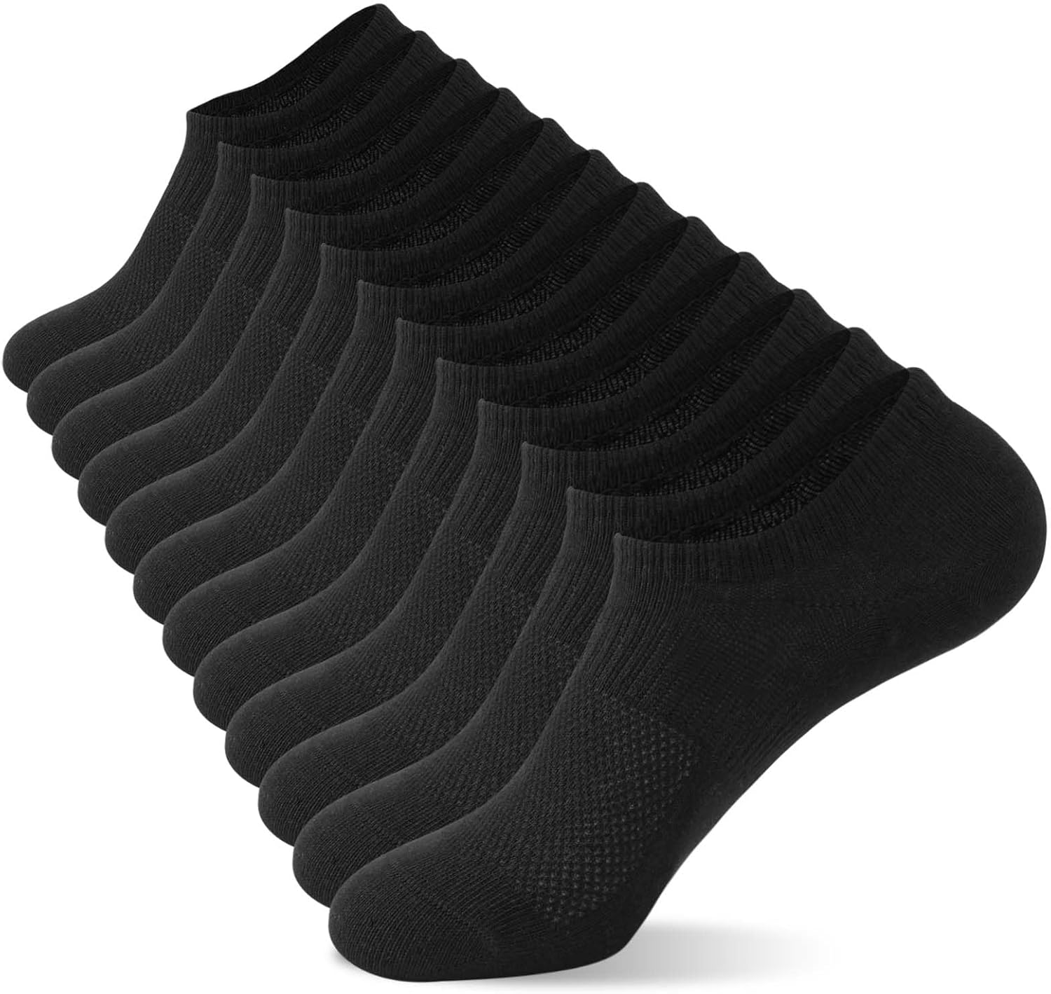 No Show Socks Womens Cotton Low Cut Non Slip Socks Invisible Flat Boat Liner Sock 6 Pairs
