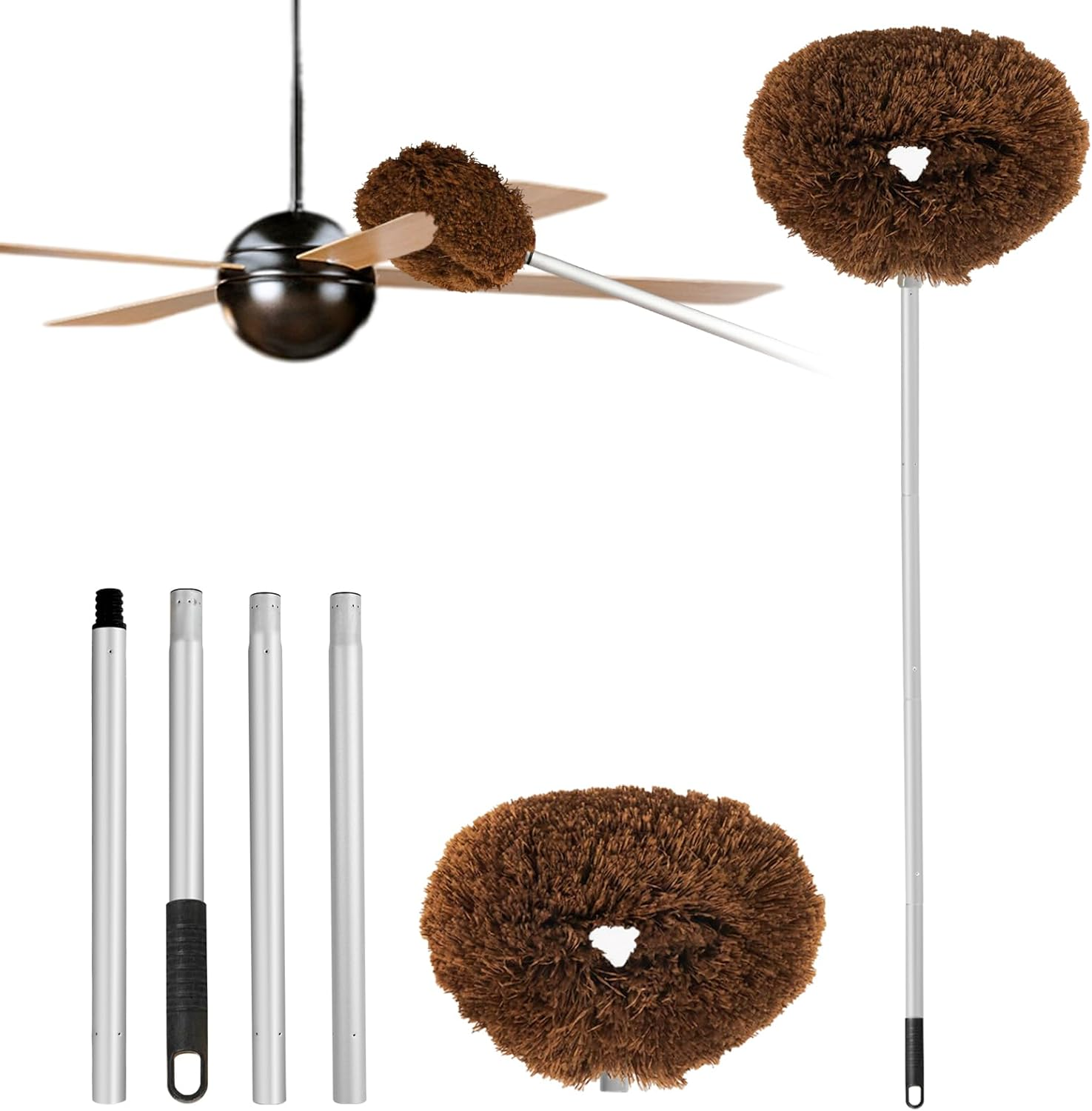 Ceiling Fan Cleaner Duster Reusable Microfiber Ceiling Fan Blade Cleaner Remo... - Picture 11 of 25