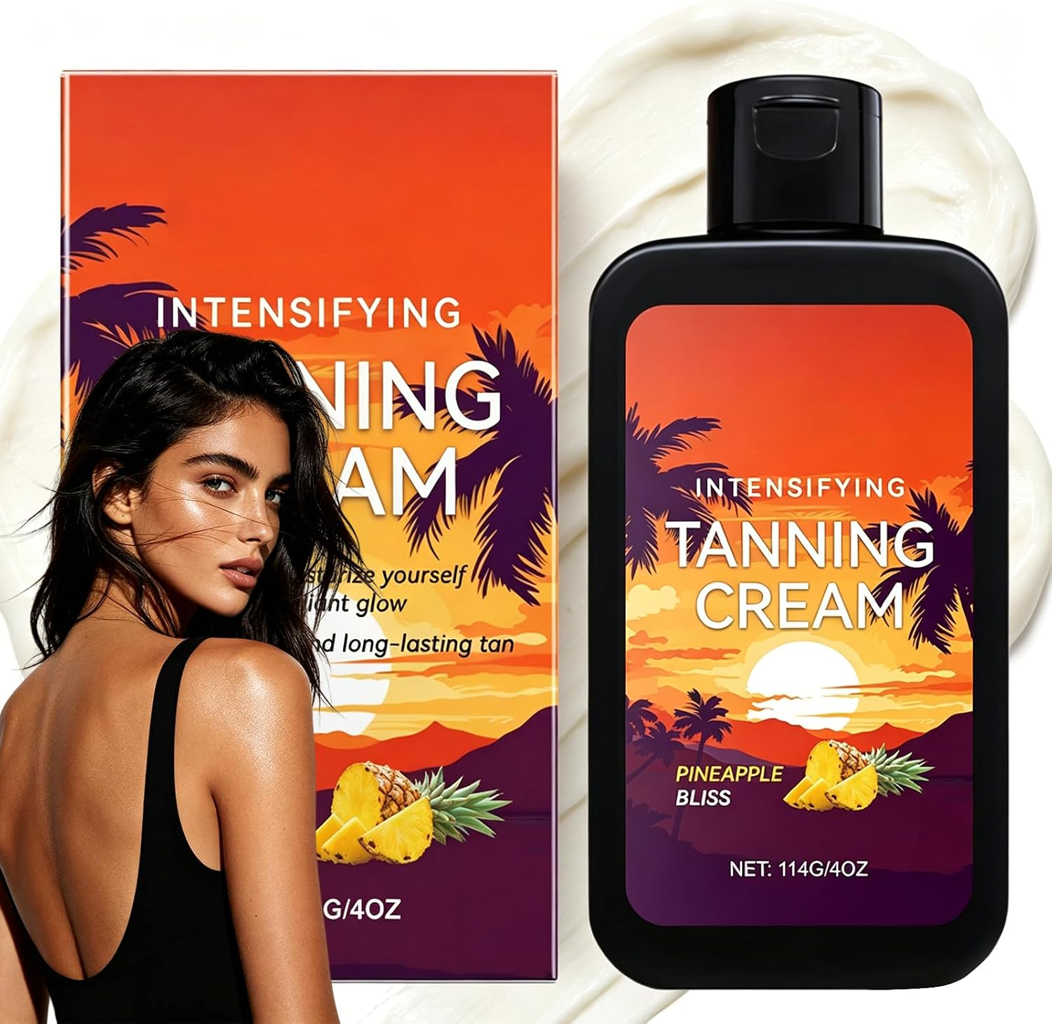 Tanning Cream Sunbed Tanning Accelerator Cream Sunbed Cream for Deep Tan &