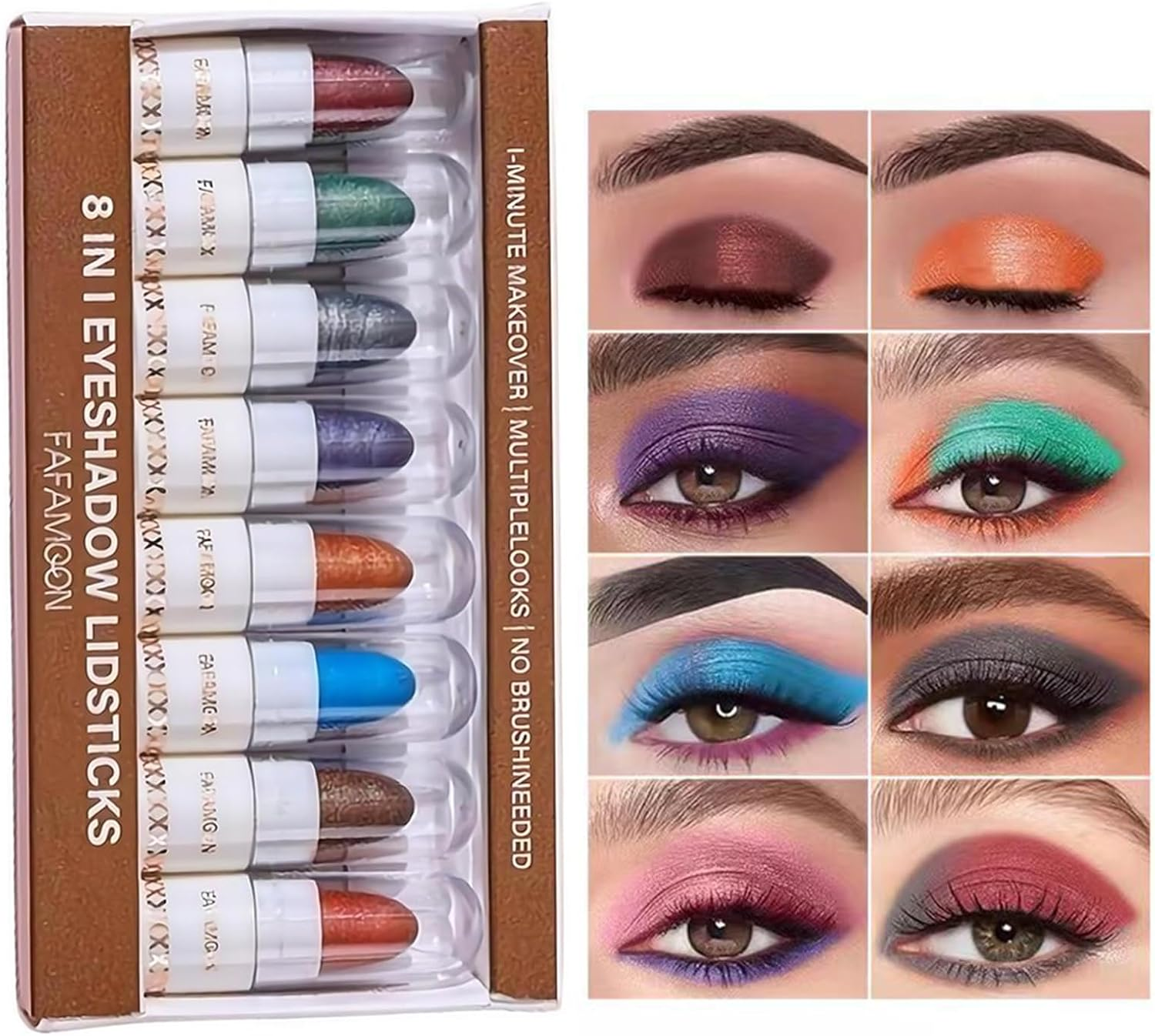EnMart Eyeshadow Stick, Glitter Smooth Eyeshadow Pen, Matte Eye Shadow Stick,... - Picture 15 of 15