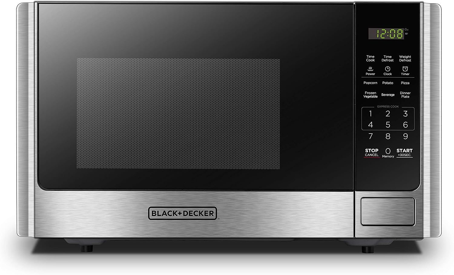 BLACK+DECKER Countertop Microwave Oven, 0.9 Cu.Ft, 900W, Stainless Steel