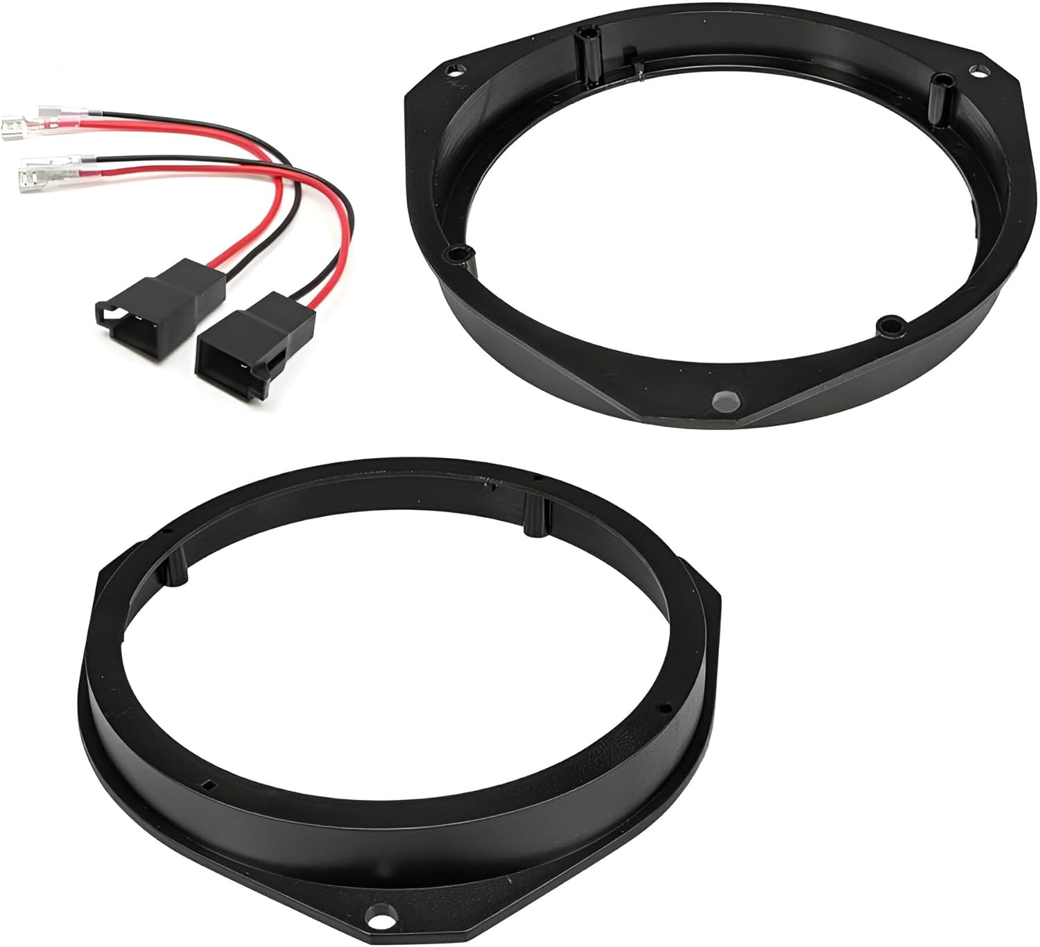 Spacer Rings Adapters and Harness Kit for 6.5" Inch / 165 Mm Speakers Compatible with Fiat, Lancia, Alfa Romeo, Vauxhall, Ford, Peugeot, Citroen, Iveco