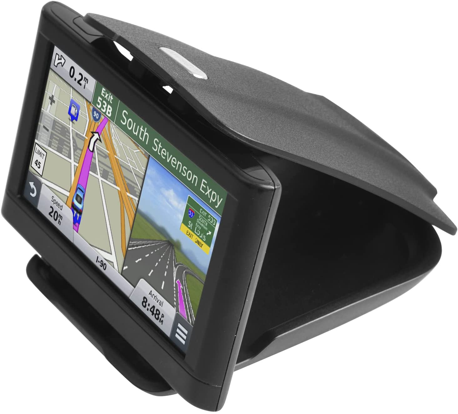 GPS Dash Mount [Matte Black Dock] for Garmin Nuvi Drive Dezl Drivesmart 