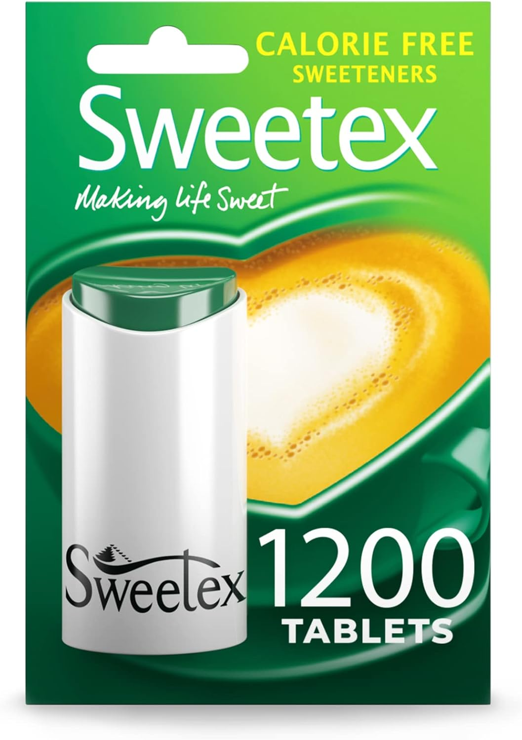 Sweetex Zero Calorie Sweetener Tablets 1200 Count