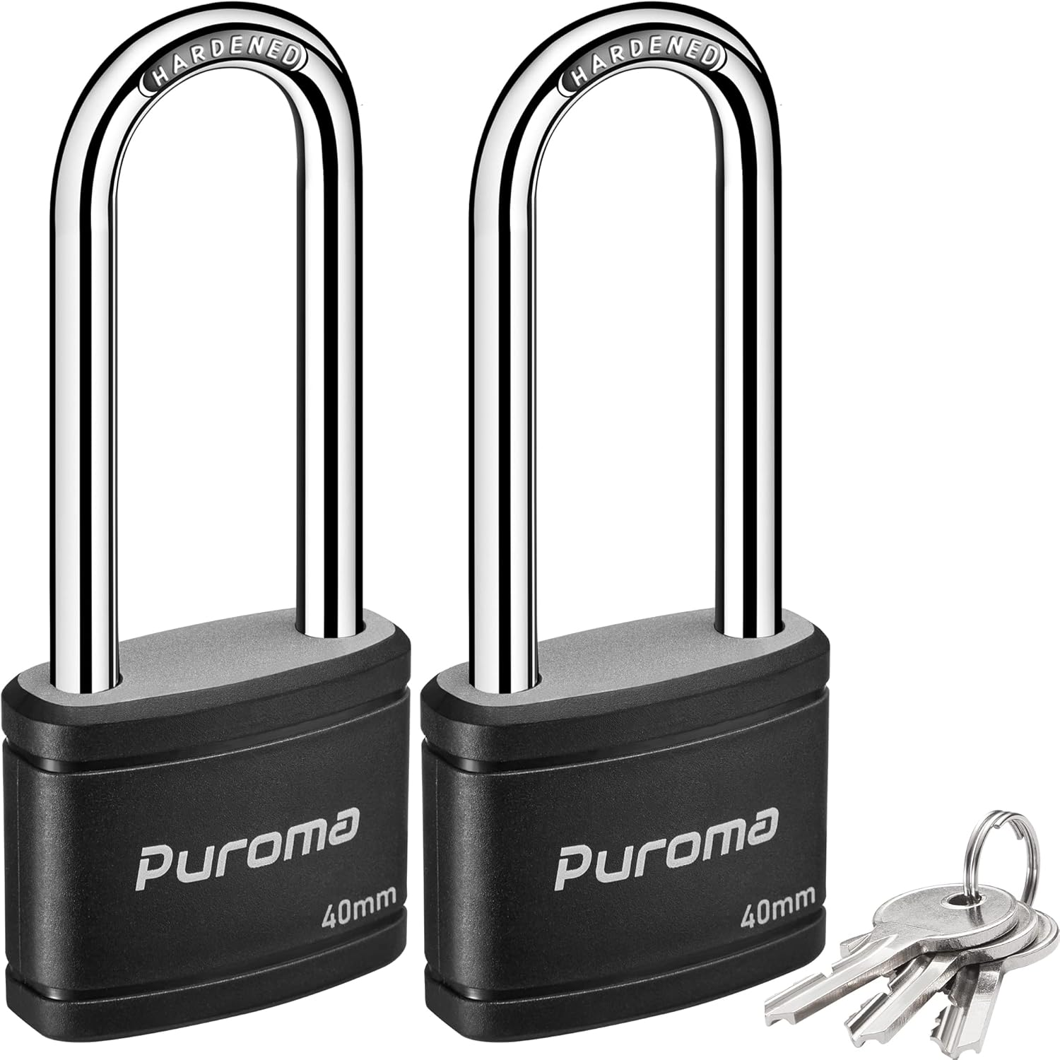 Travate Keyed Alike Padlocks, Nickel Plated Padlocks Keyed Alike Set Of - View #5