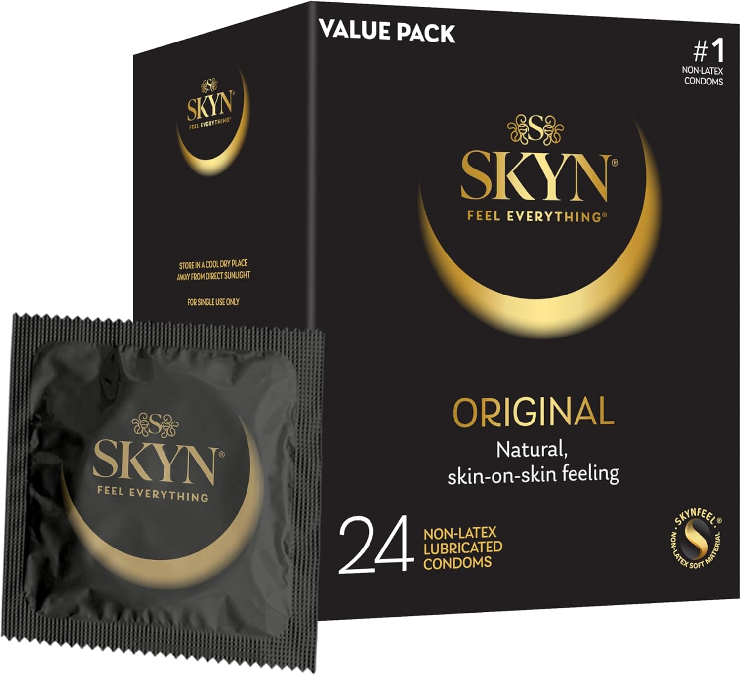 24 Pack Condones Para Hombres Sensacion Natural Maximo Placer Sin Latex