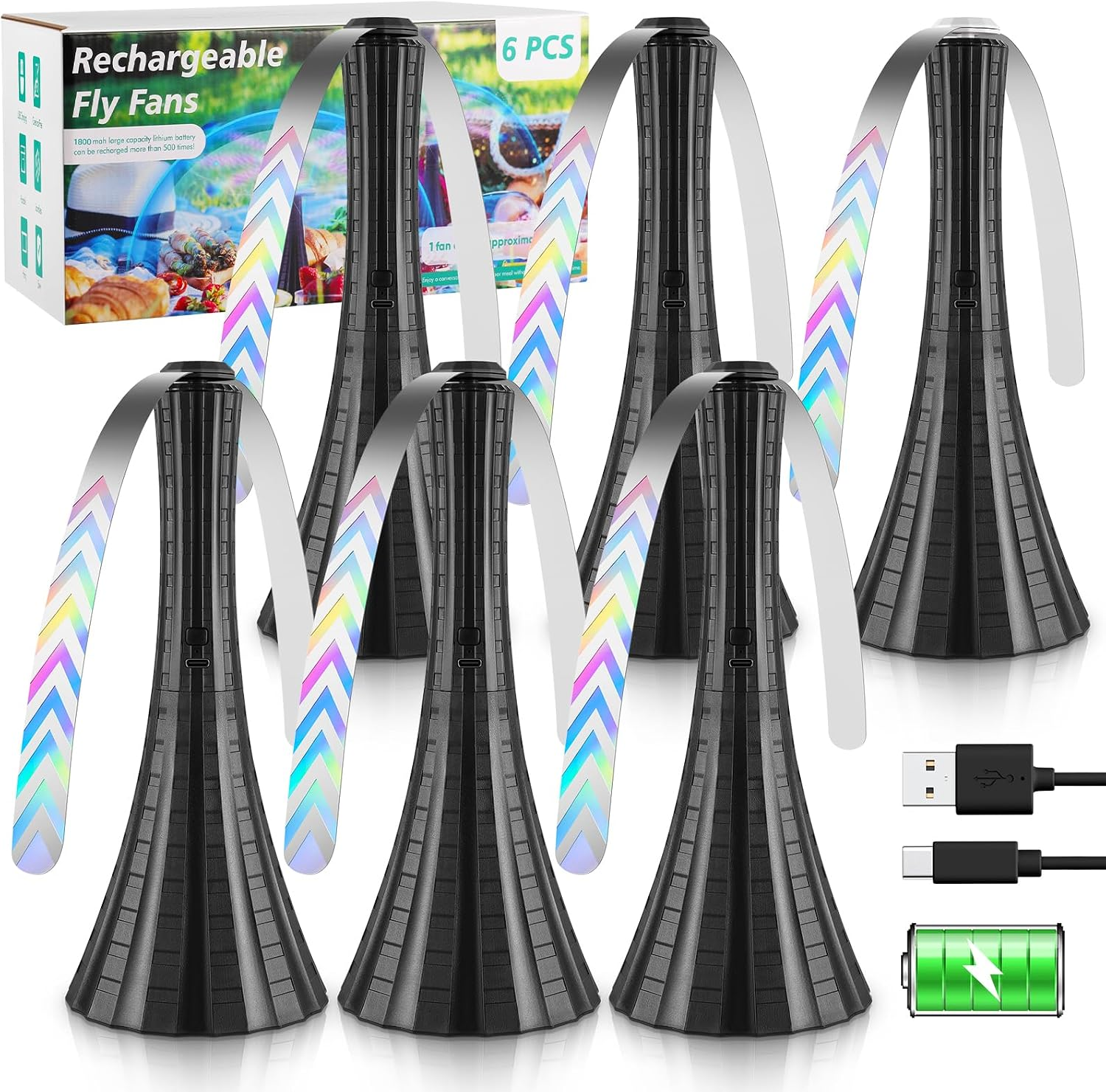 Outdoor Camping Table Fan For Keeping Flies Away Portable Fly Fan For ...