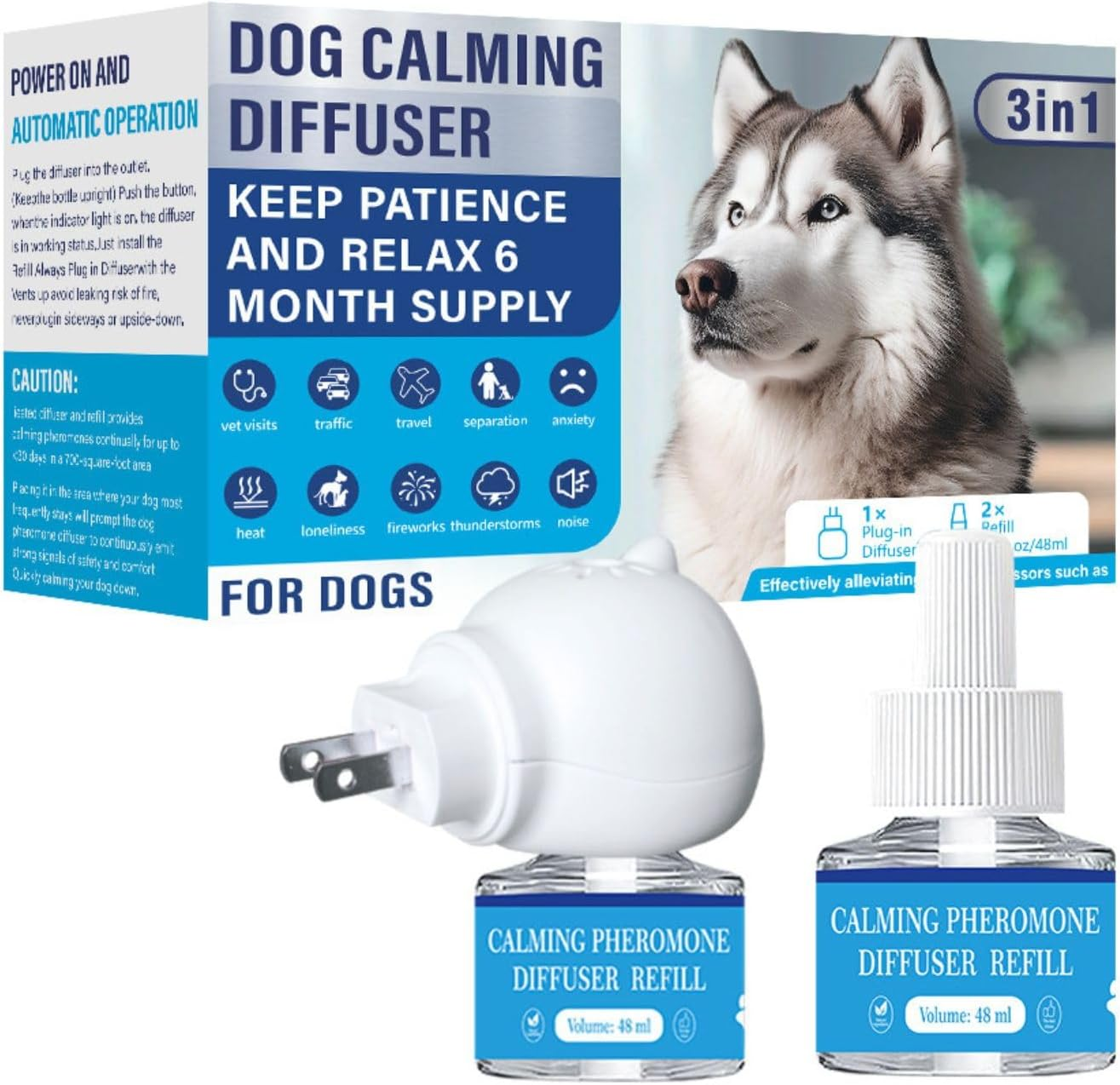 Therapet MD Dogs Diffuser, Dog Pheromone Calming Diffuser Plug-in Kit | Cover... - Picture 9 of 12