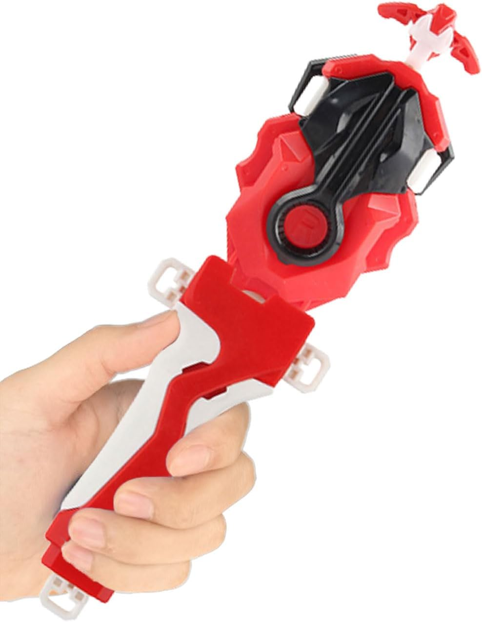 Bey Battling Blade Burst Launcher and Grip, B-184 Left Right Spin String Launcher Grip DB Layer System Compatible with All Bey Burst Series - Red
