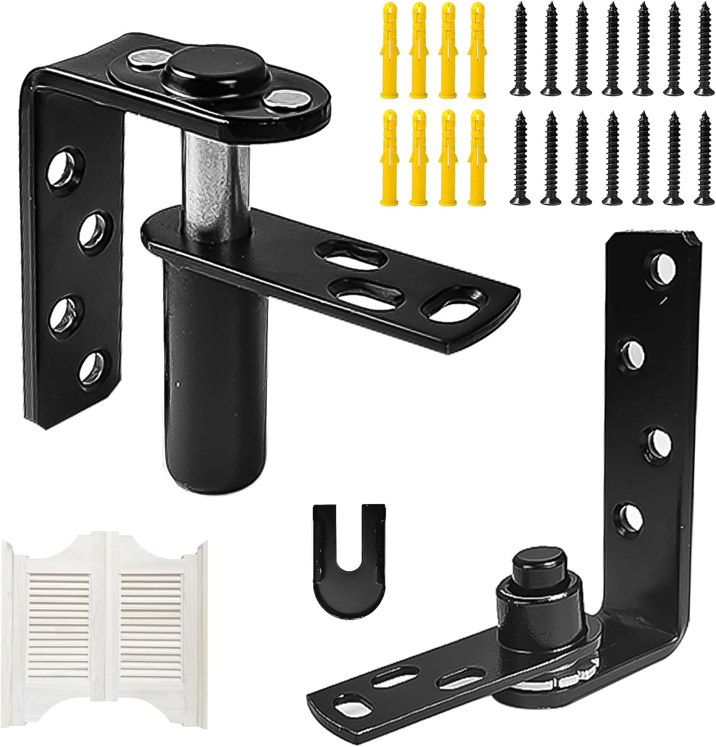 Saloon Door Hinges Kit, Double Swing Hinges, Self-Return Swinging Door Hinge, Stainless Steel Self Closing Door Hinges, Restaurant Bar Door Hinges, Cafe Door Hinges, Pivot Hinge (1)