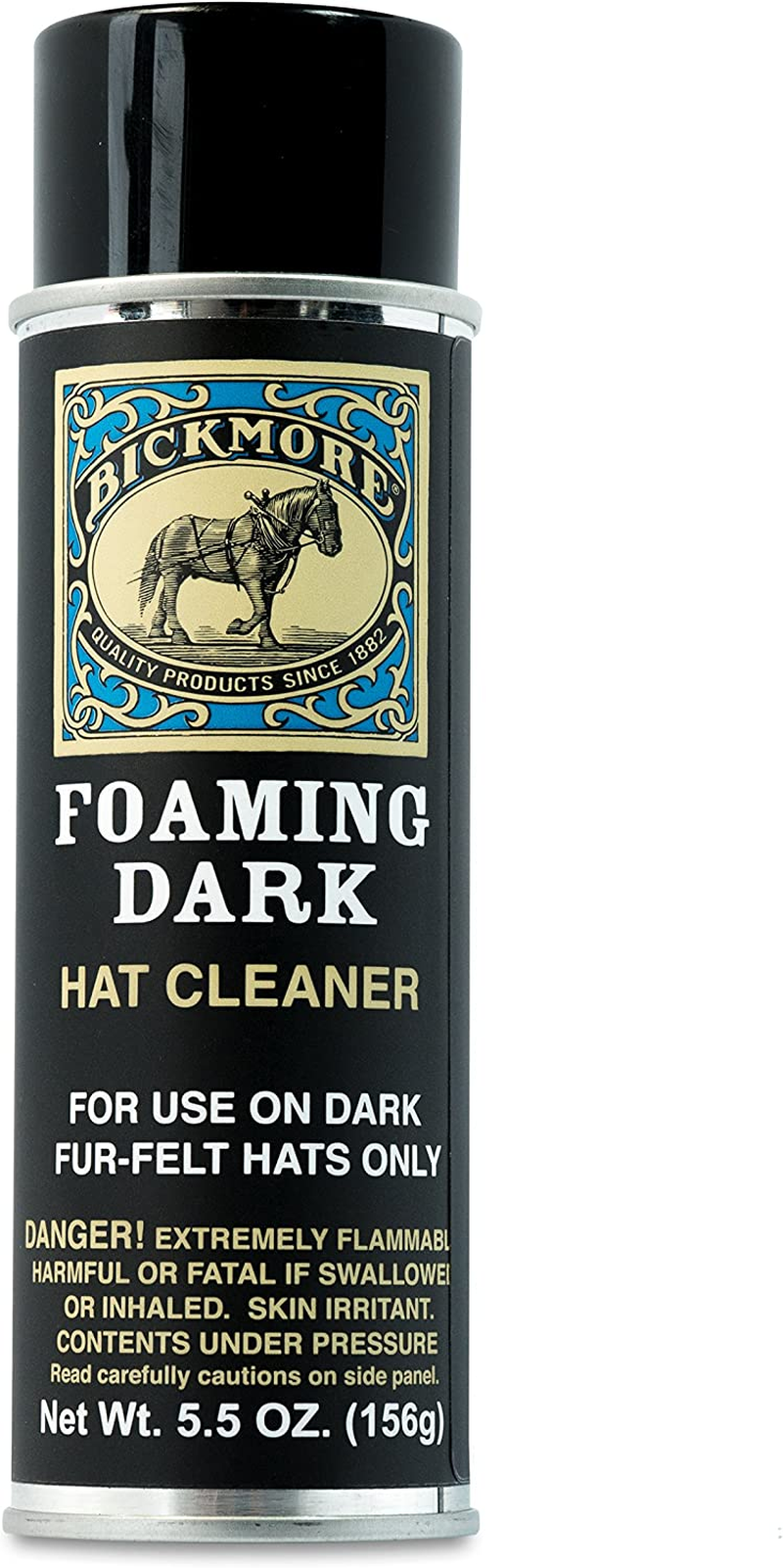 Foaming Dark Hat Cleaner | Remove Dirt, Dust, Fingerprints & Sweat Stains - Great for Fur - Felt Cowboy Hats, Baseball Hats & More