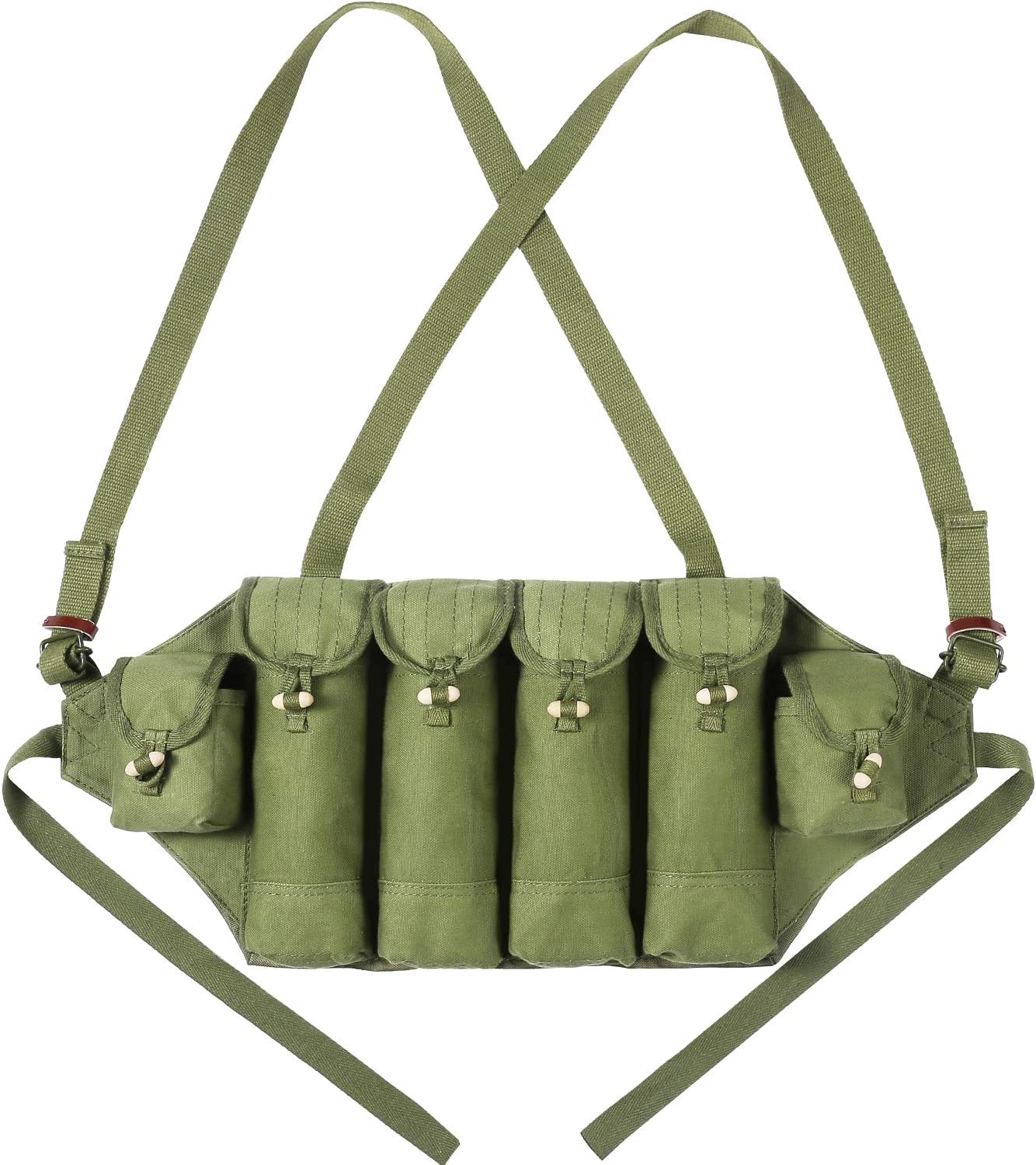 Chinese Type 81 Chest Rig Magazine Pouch Carrier Ammo Bag Bandolier 6 Pockets Reproduction