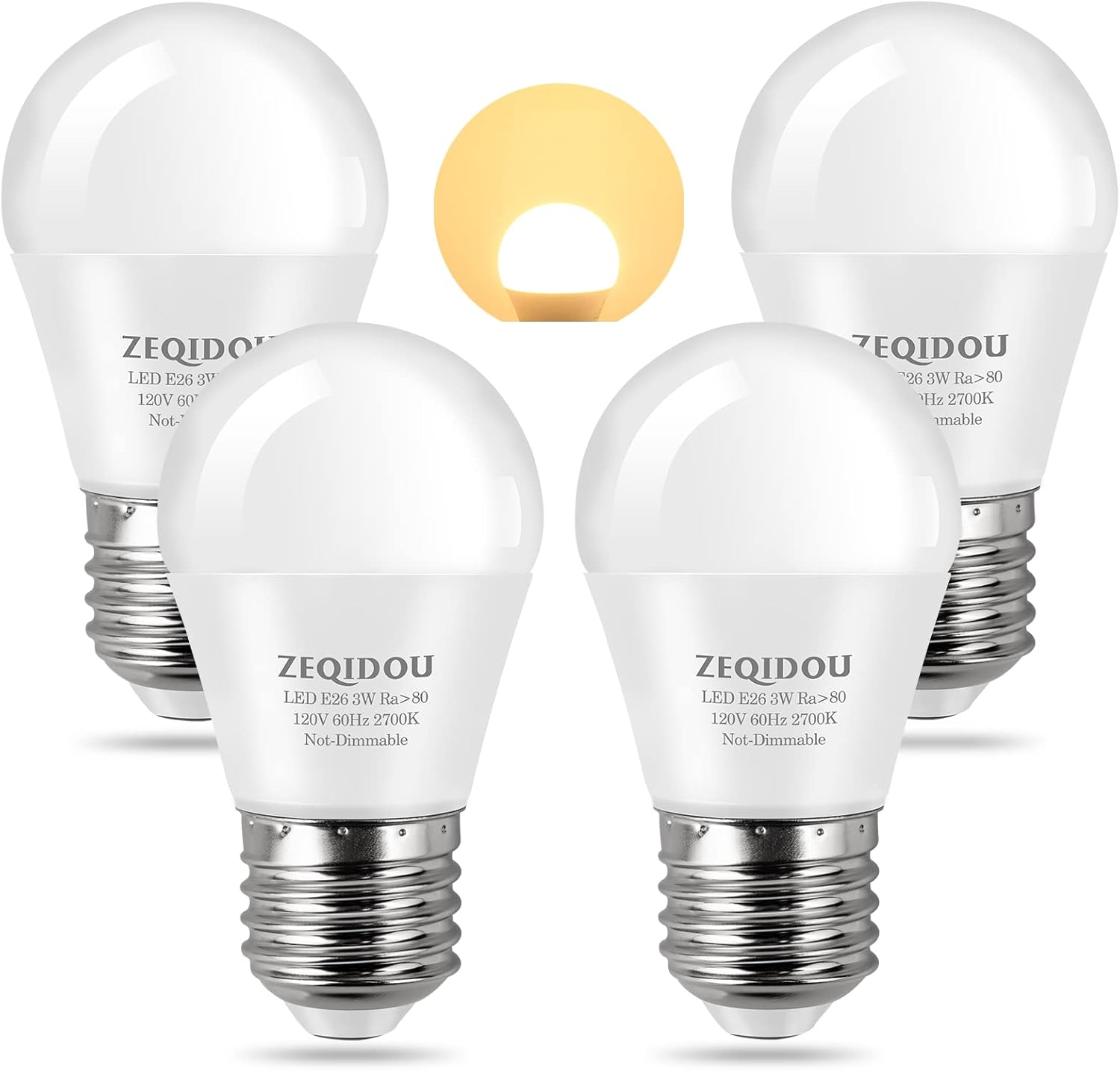 25 Watt Light Bulbs Equivalent 3w Led Bulbs Soft White 2700k A15 E26 Low Watt Li