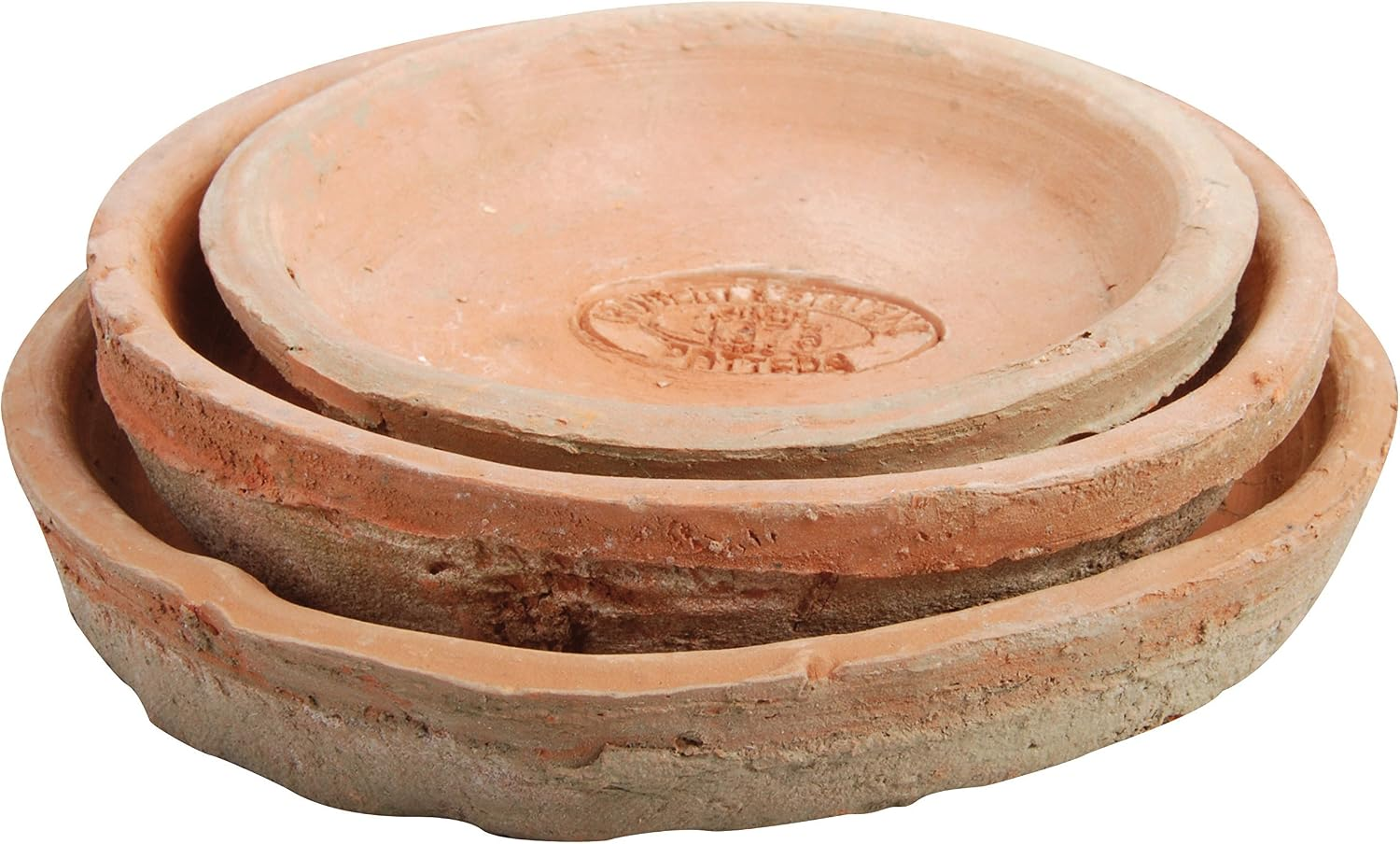 Design AT02 14 X 14 X 2Cm Aged Terracotta round Saucers (Set of 3)