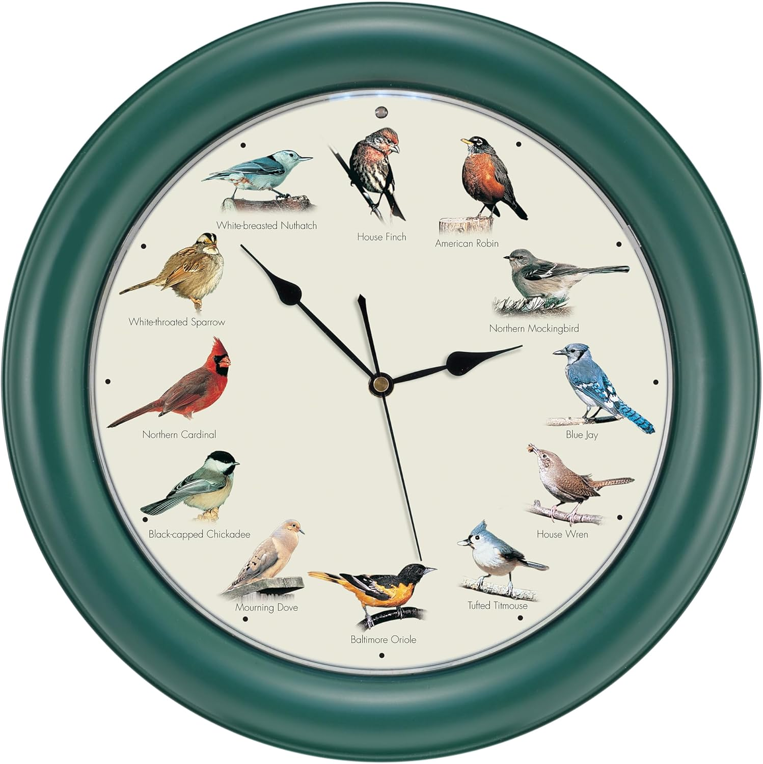 Original Singing Bird Clock, 10.7-Inch