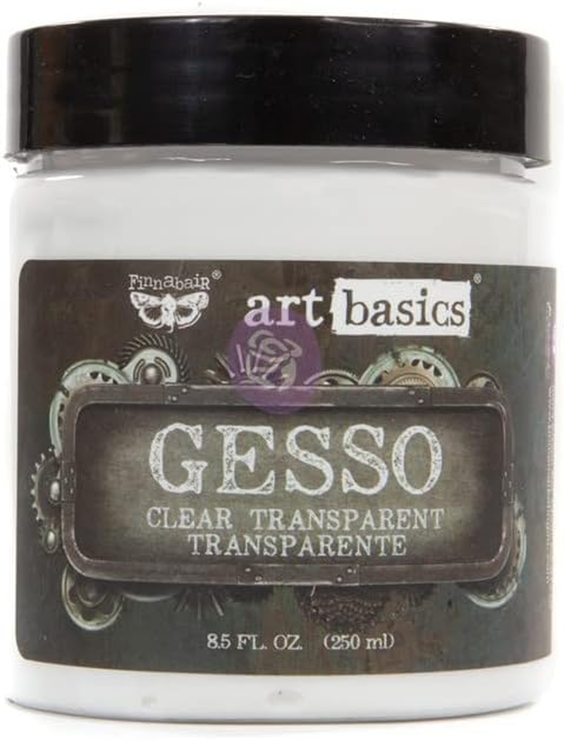 Clear Acrylic Gesso, 8.5 Fl Oz (Pack of 1)