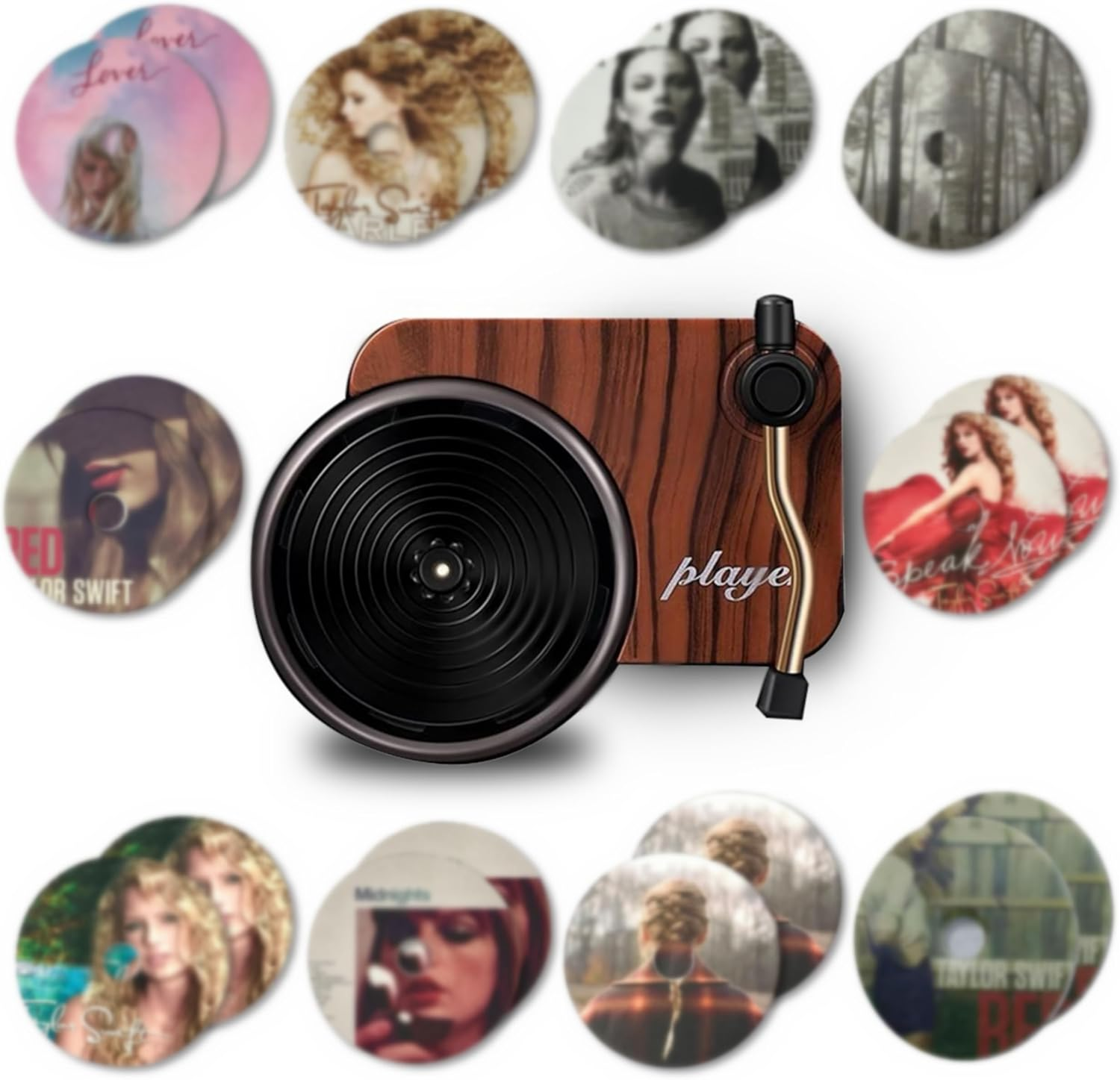 Car Air Freshener Vent Clips 20Pcs Vintage Record Player Album Cover Air Freshener, Spinning Record Design Car Decoration,Gift for Music Lovers