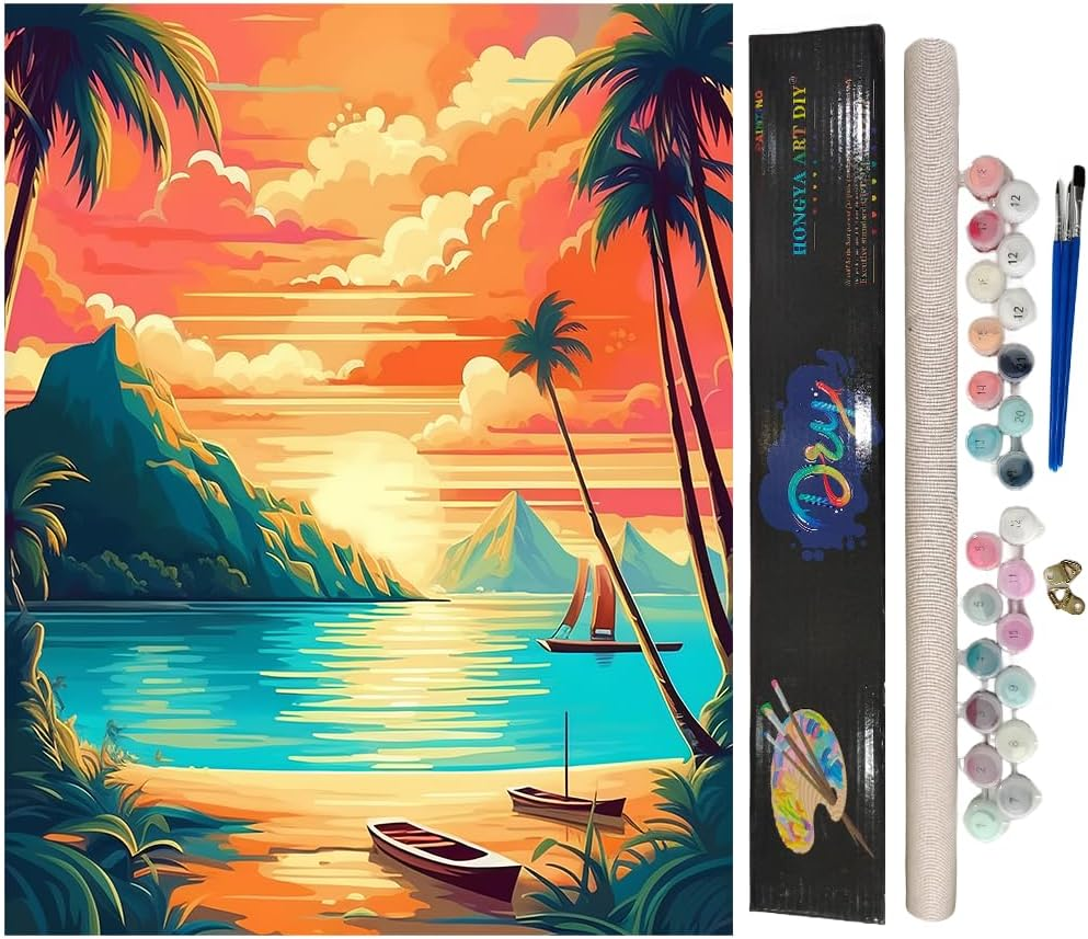 HONGYA Art DIY Paint by Numbers-DIY Adult Paint by Numbers Kits for Adults,Ad... - Picture 11 of 18