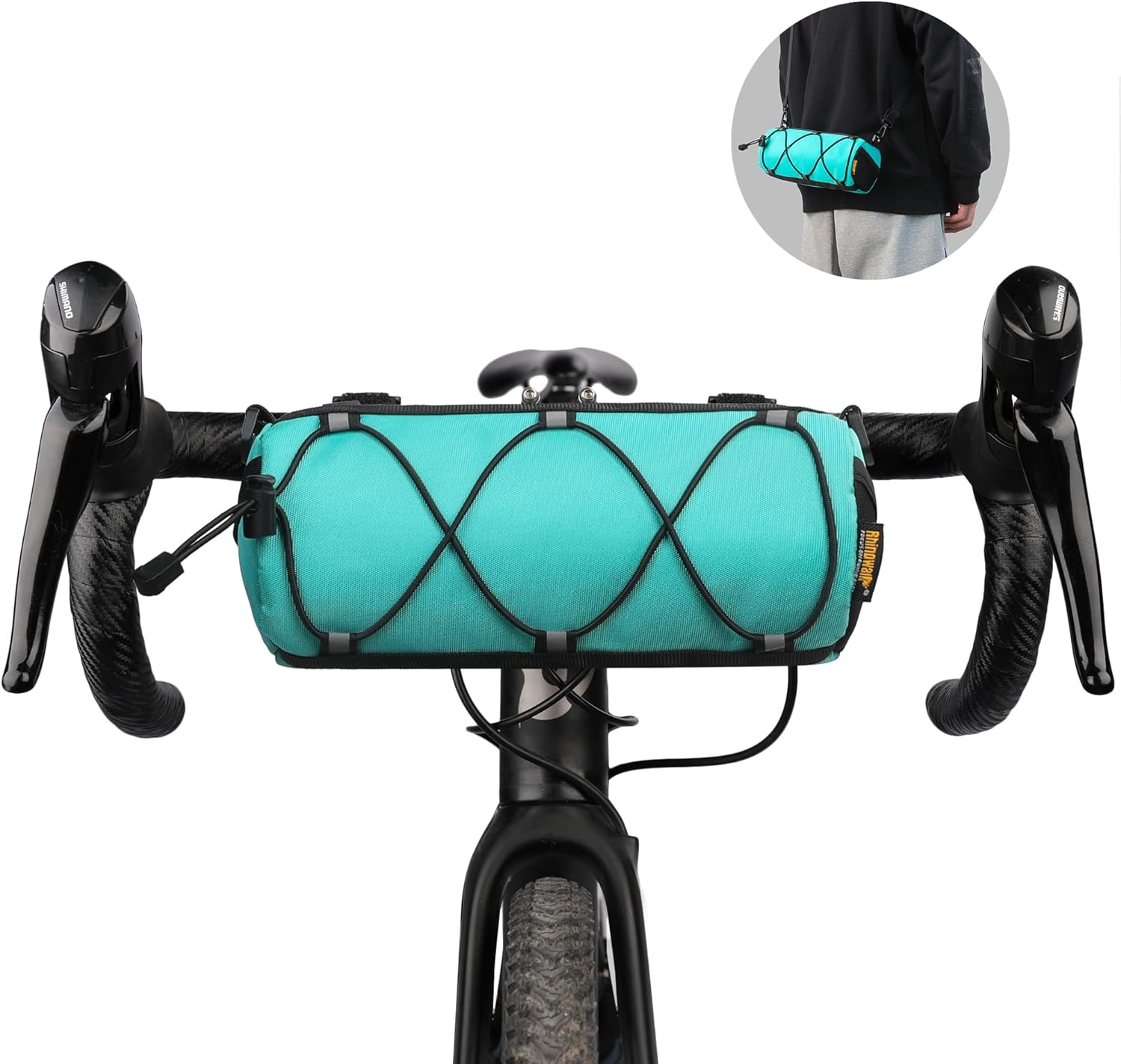 Rhinowalk Bike Handlebar Bag Bicycle Front Bag Shoulder Bag Storage Bag with ... - Picture 19 of 20