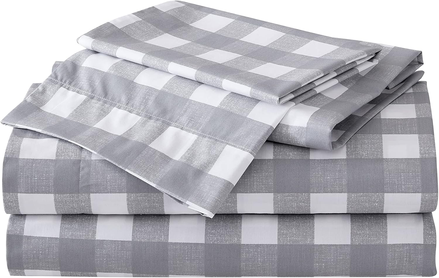 - Queen Sheets, Cotton Percale Bedding Set, Crisp & Cool Home Decor (Lakehouse Plaid, Queen)