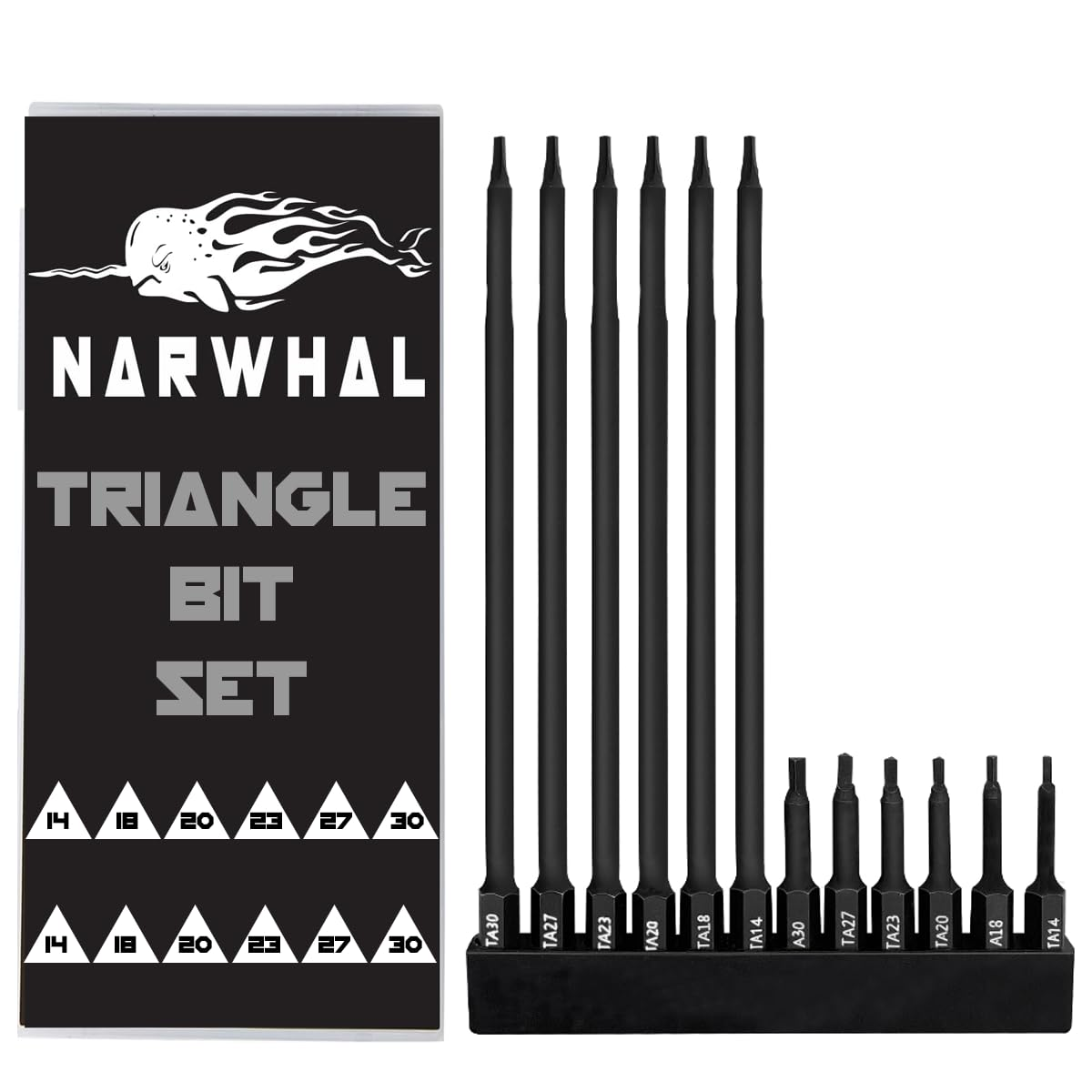 Juego De Puntas Triangulares Magneticas De 2 Y 6 Pulgadas Paquete De 12 Piezas