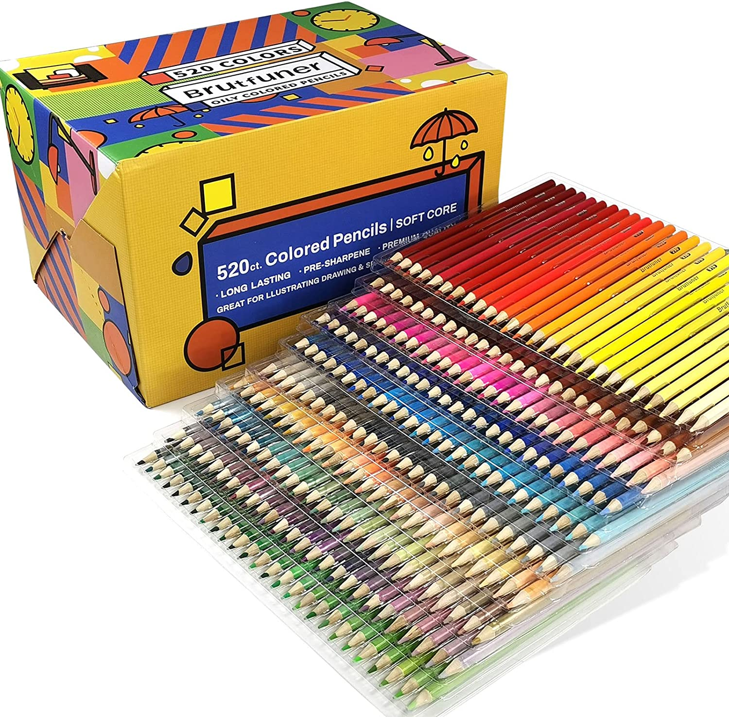 180 Coloured Pencils, Professional Drawing Set, Numbered, Soft Core Colouring... - Picture 9 of 16