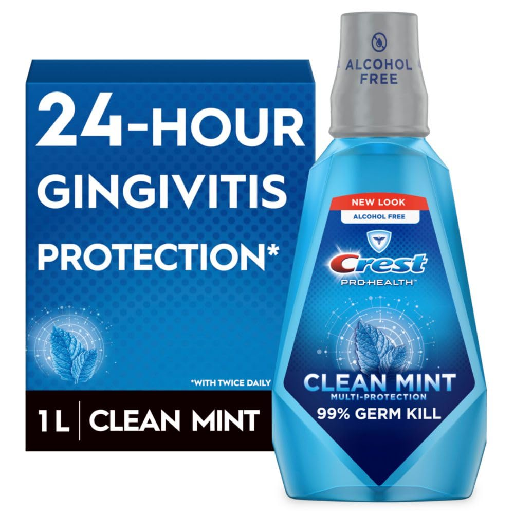 Pro-Health Multi-Protection Mouthwash with CPC, Clean Mint, 1L (33.8 Fl Oz),  Mouthwash, Gingivitis Treatment