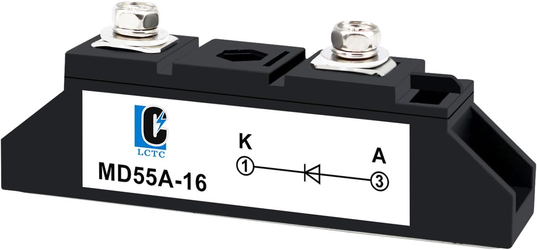 50 Amp Diodes 12V Blocking 110V and 120V MD 55A-16;To Prevent Backfeed;Use Voltage Range:Ac < 400VAC ;DC 3-1000V;Used in Photovoltaics,Battery,Trailer,Car 24V 48 Volt Solar Diode Anti-Reverse