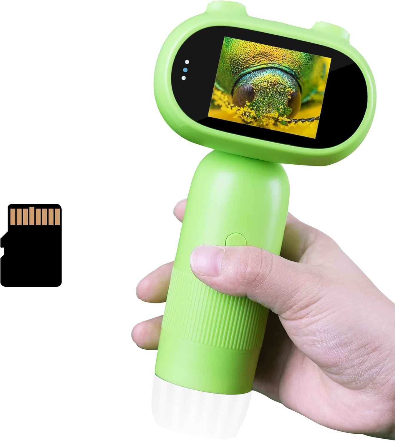 GreenPeek Kids Microscope, Handheld MiniScope for Kids, 2" Screen,1000x Mini ... - Picture 8 of 13